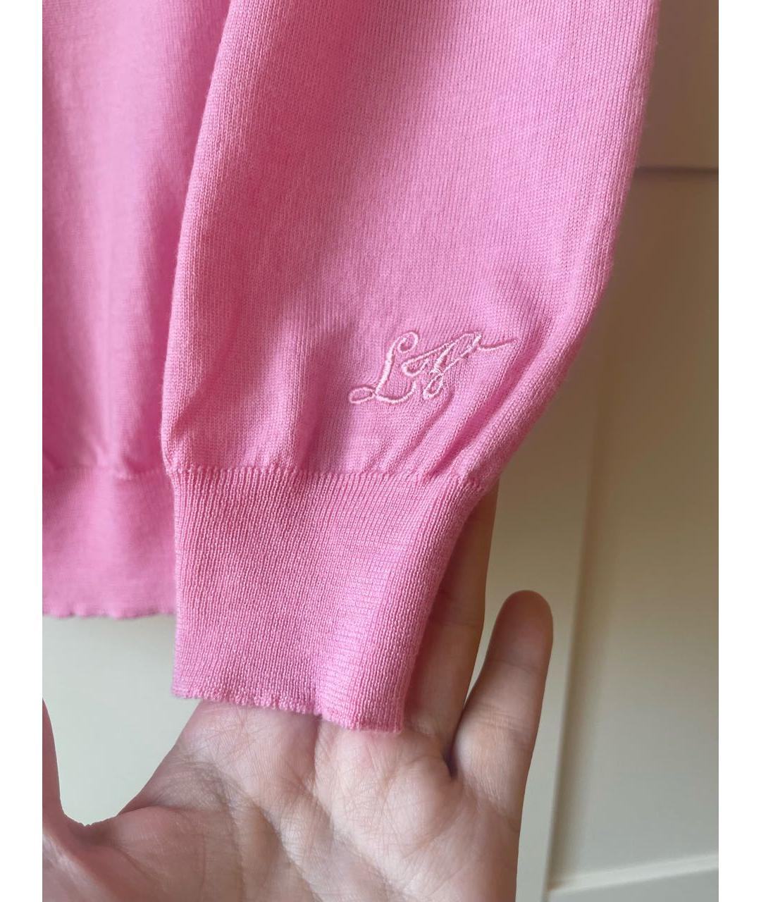 LOUIS VUITTON PRE-OWNED Розовая шелковая футболка, фото 2
