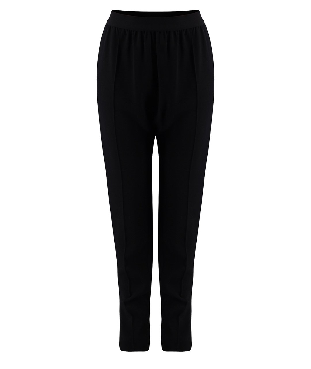 CELINE PRE-OWNED Черные шелковые прямые брюки, фото 1