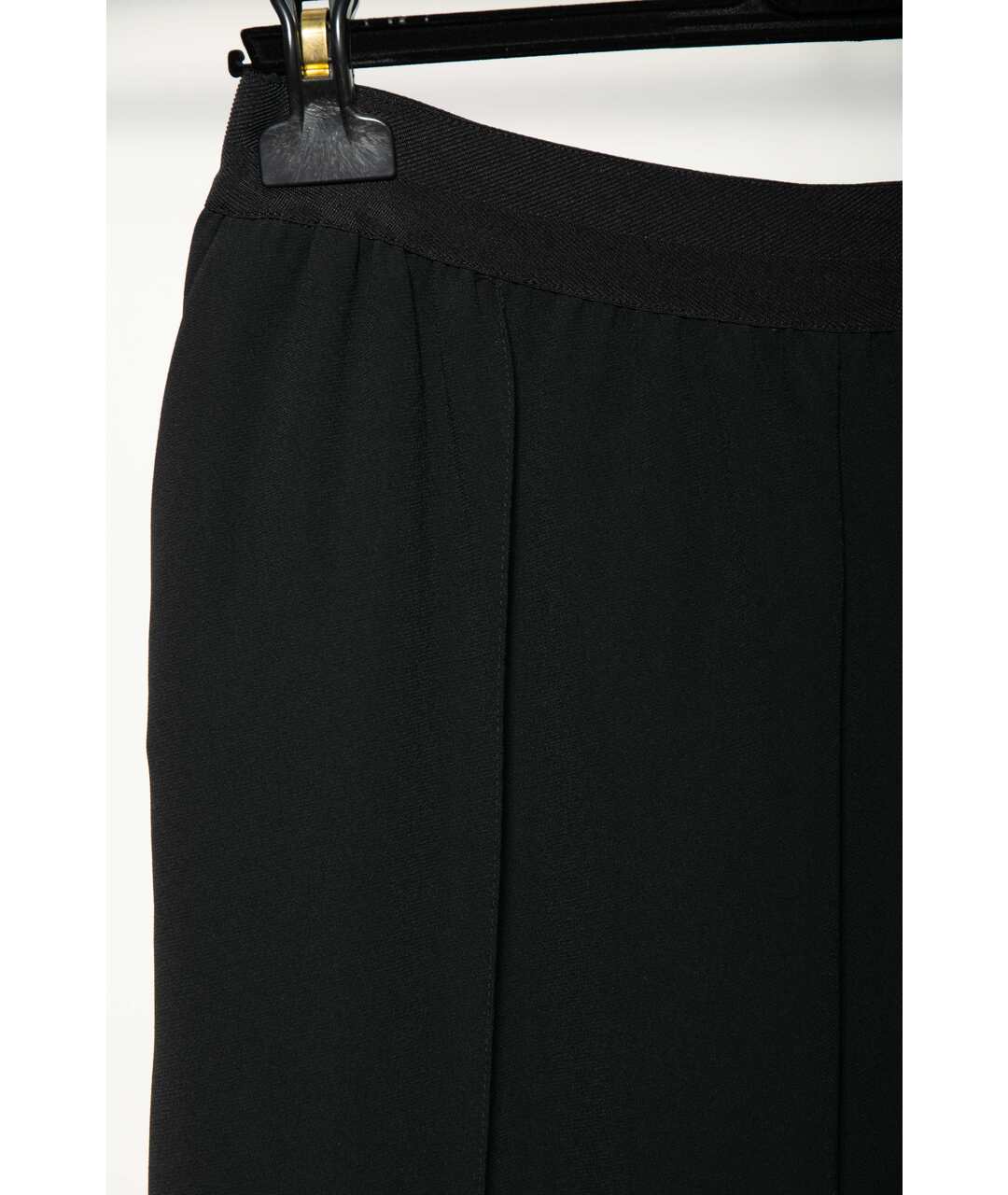 CELINE PRE-OWNED Черные шелковые прямые брюки, фото 5