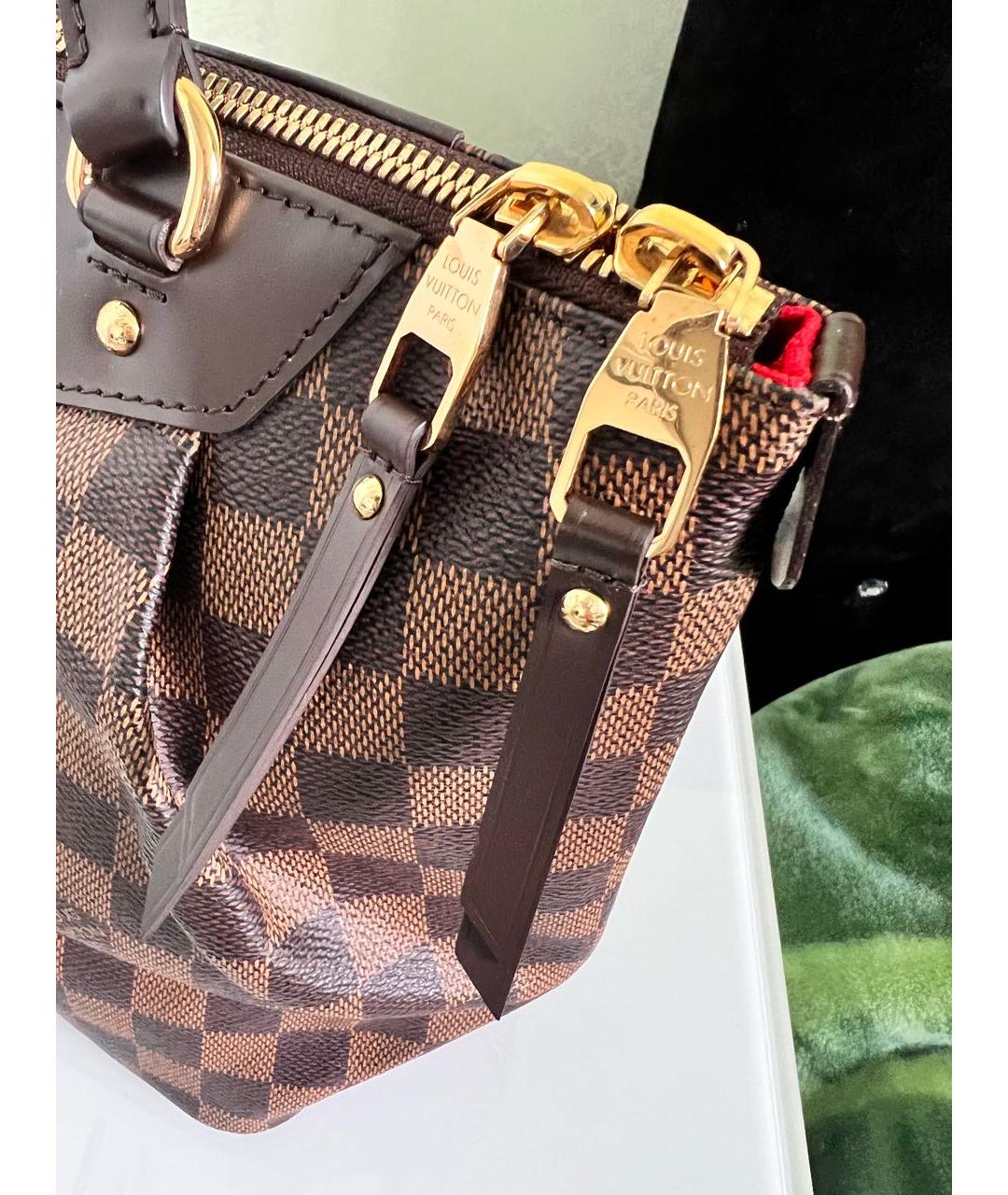 LOUIS VUITTON Коричневая сумка с короткими ручками, фото 4