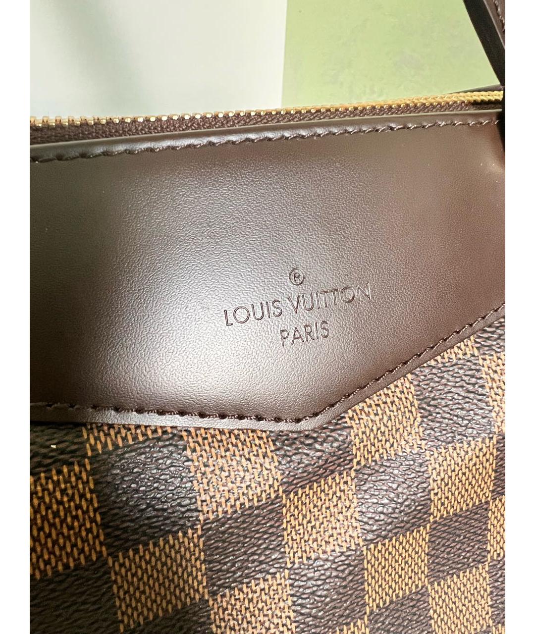 LOUIS VUITTON Коричневая сумка с короткими ручками, фото 5