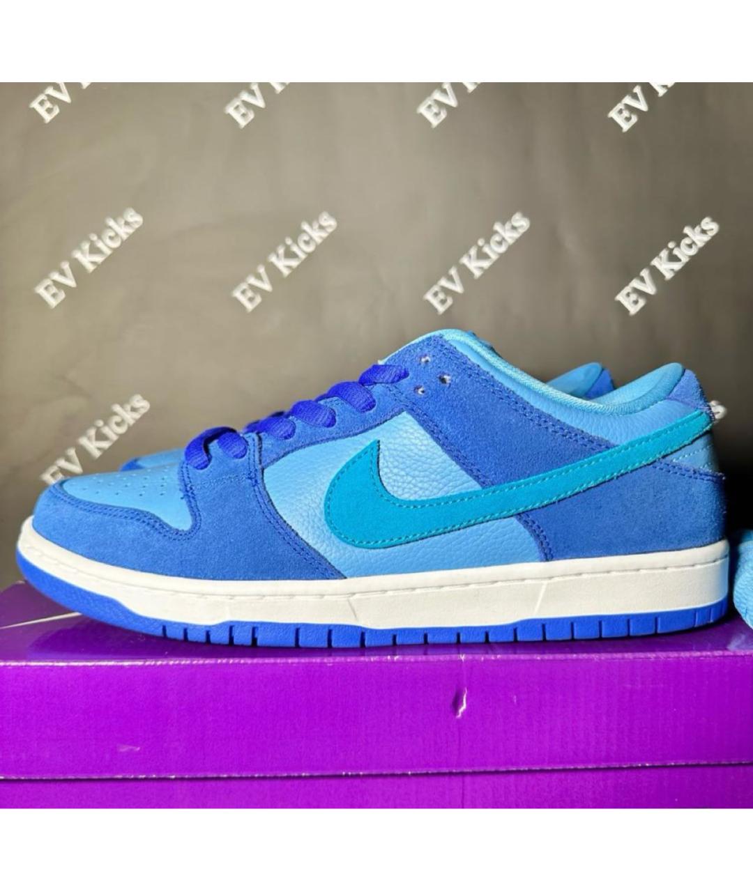 NIKE Синие замшевые кроссовки, фото 7