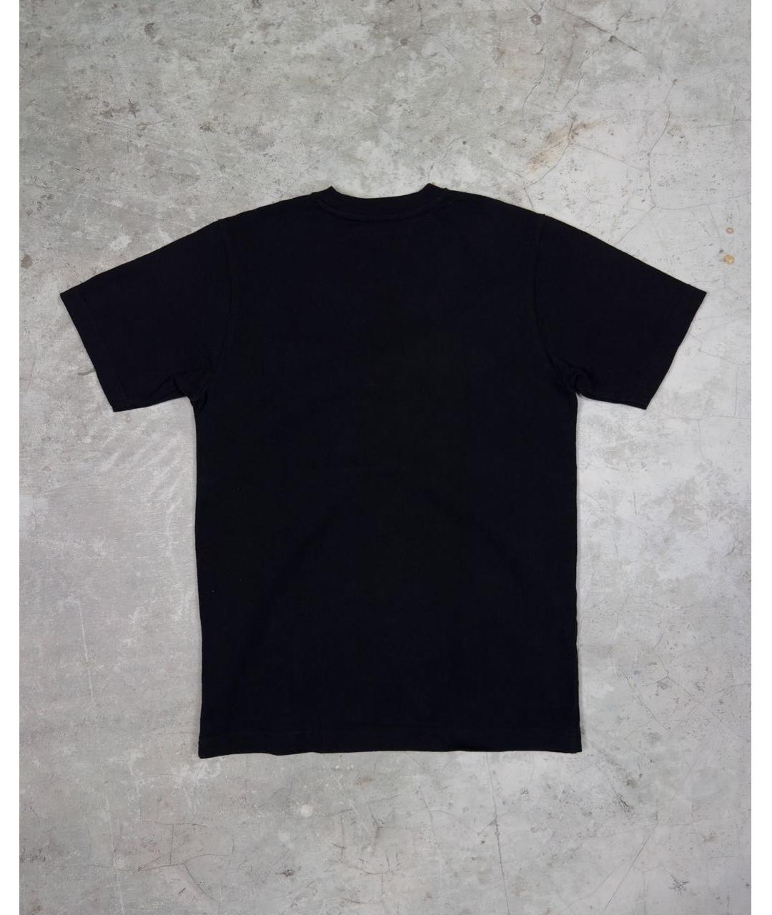 SUPREME Черная хлопковая футболка, фото 2