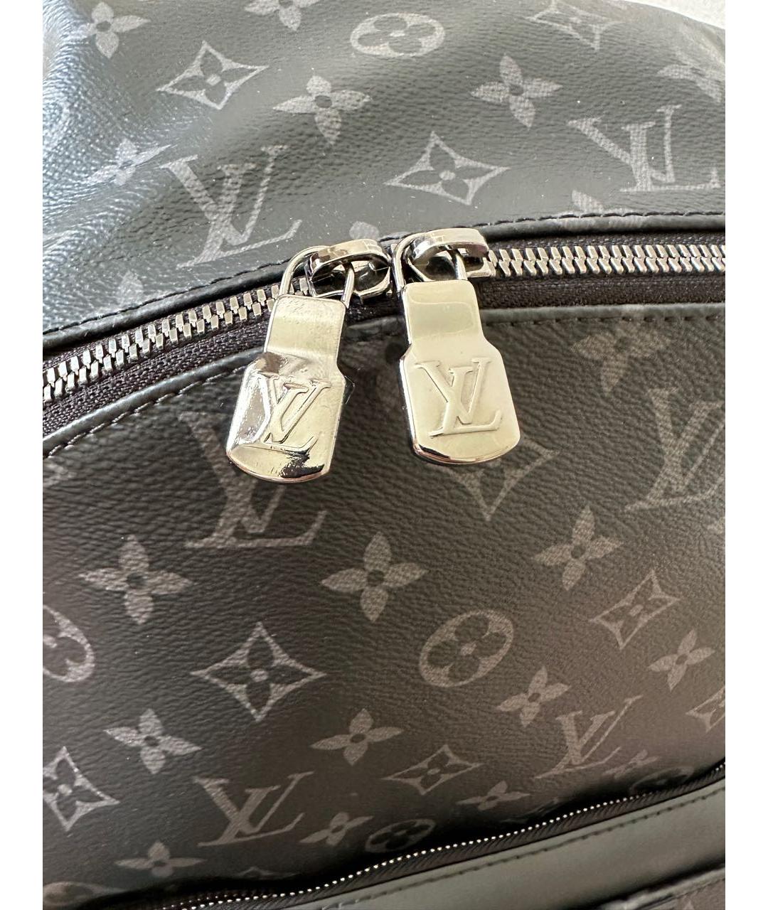 LOUIS VUITTON PRE-OWNED Антрацитовый рюкзак, фото 7