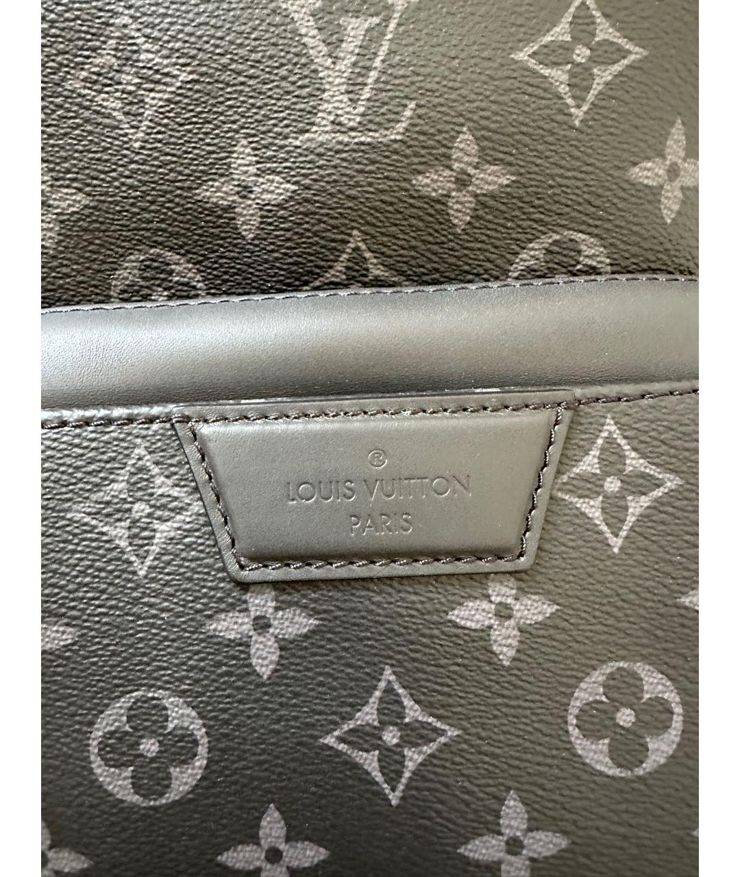 LOUIS VUITTON PRE-OWNED Антрацитовый рюкзак, фото 8