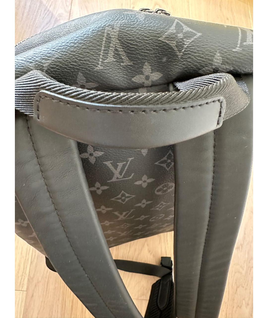 LOUIS VUITTON PRE-OWNED Антрацитовый рюкзак, фото 5