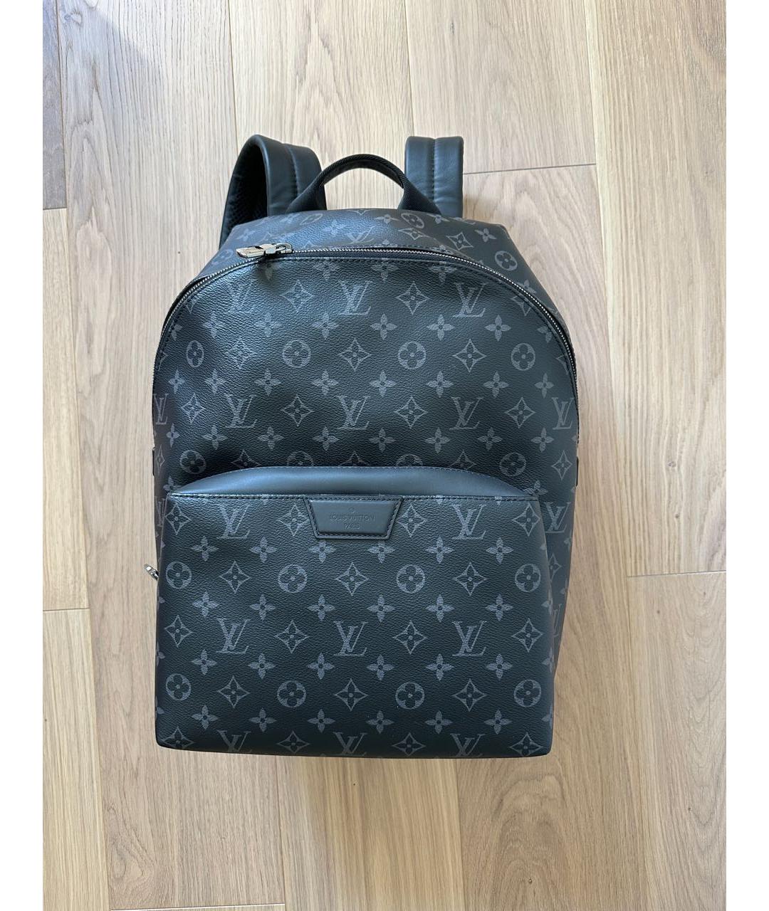 LOUIS VUITTON PRE-OWNED Антрацитовый рюкзак, фото 9