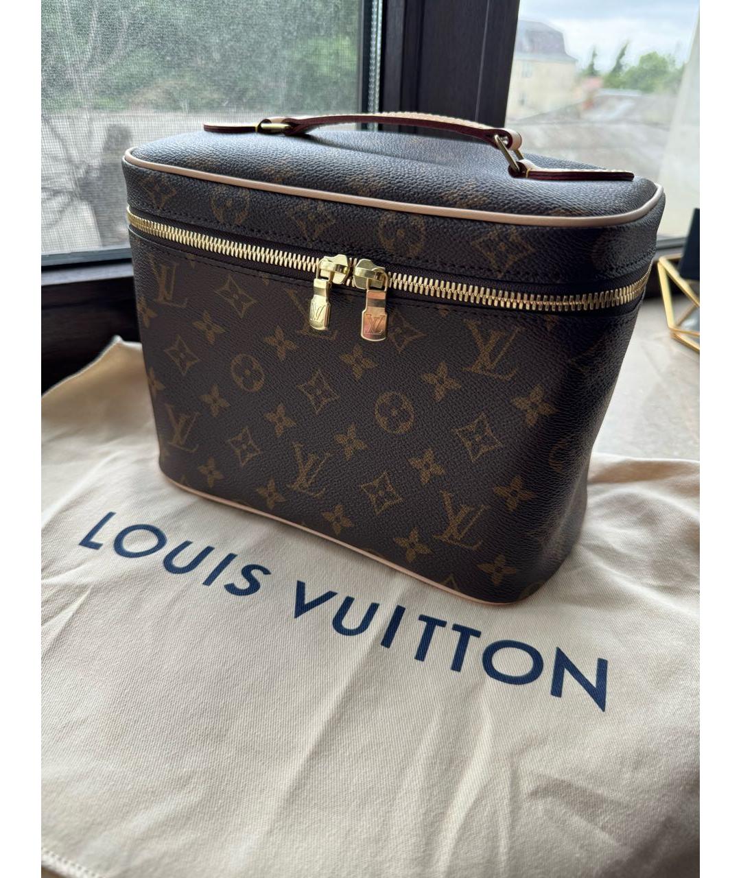 LOUIS VUITTON PRE-OWNED Коричневая косметичка, фото 2