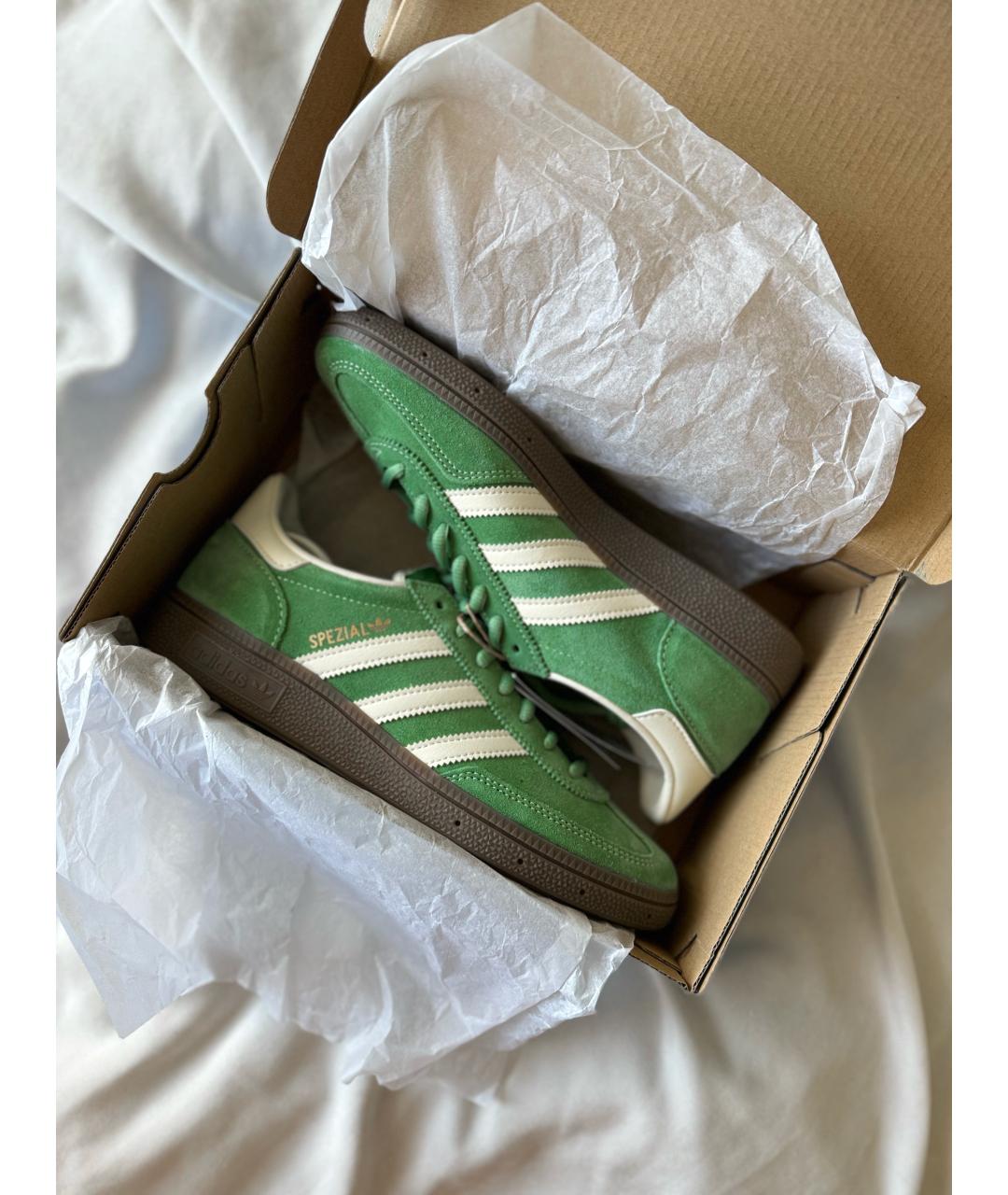 ADIDAS Зеленые замшевые кроссовки, фото 6