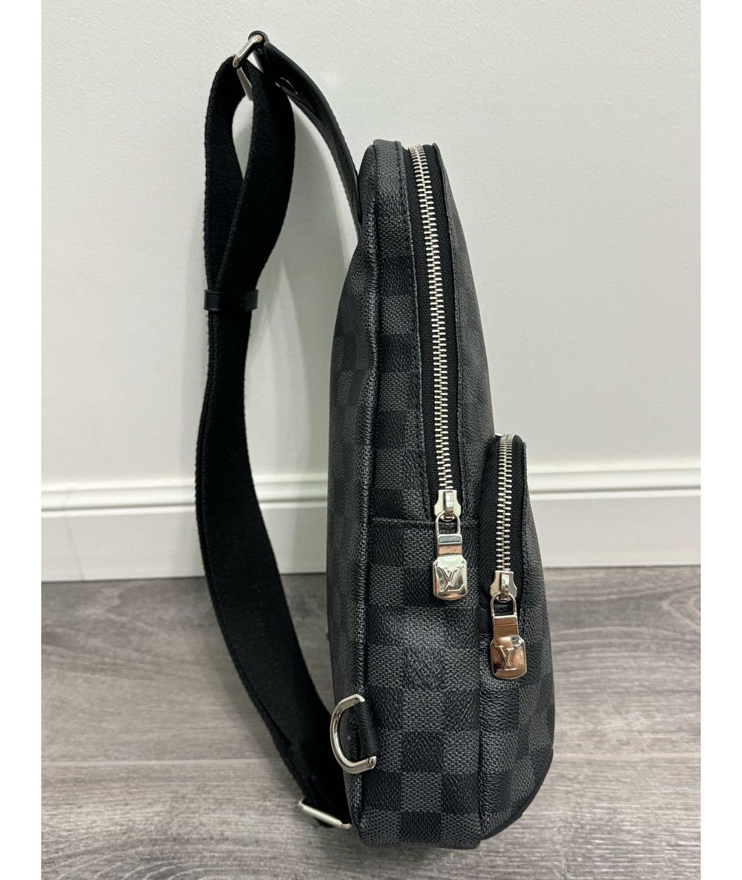 LOUIS VUITTON PRE-OWNED Черная сумка на плечо, фото 6