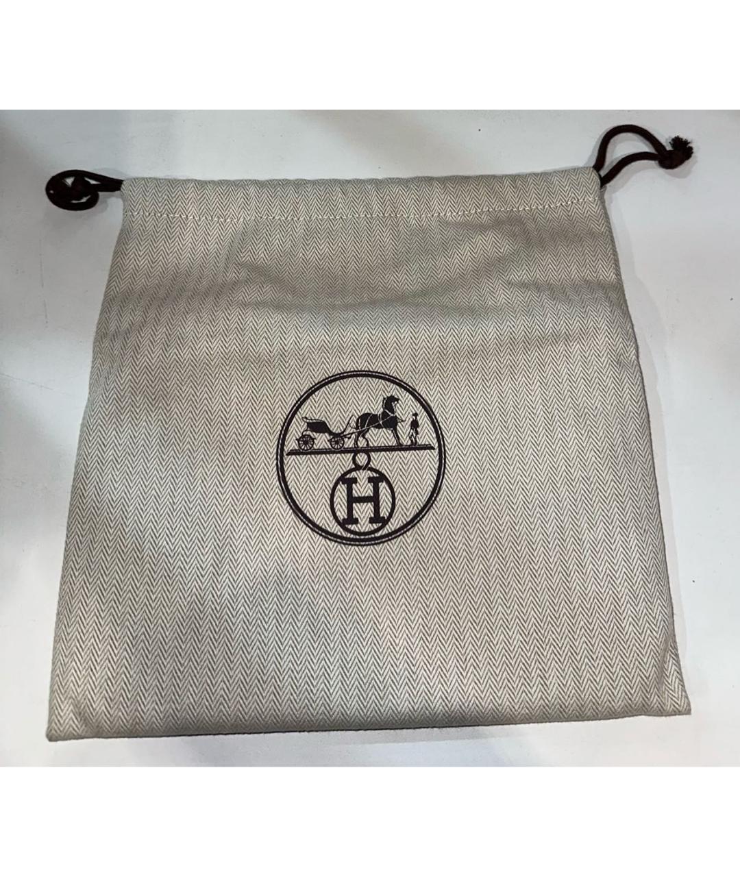 HERMES Белая кожаная косметичка, фото 2