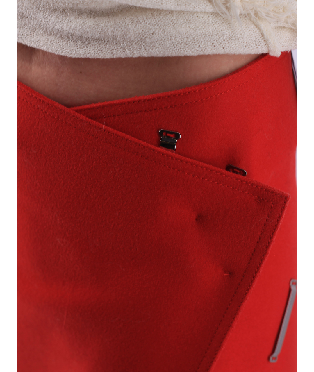 CELINE PRE-OWNED Красная шерстяная юбка миди, фото 4