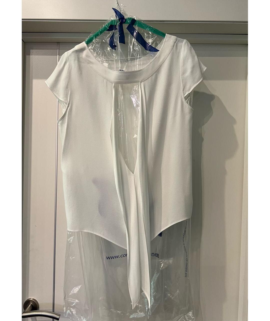 TWIN-SET Белая вискозная блузы, фото 2