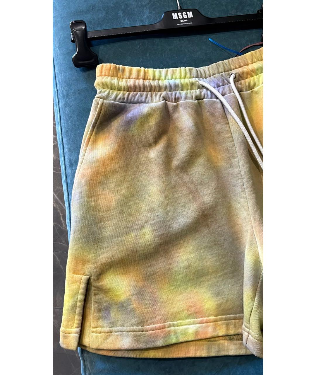 MSGM Желтые хлопковые шорты, фото 3