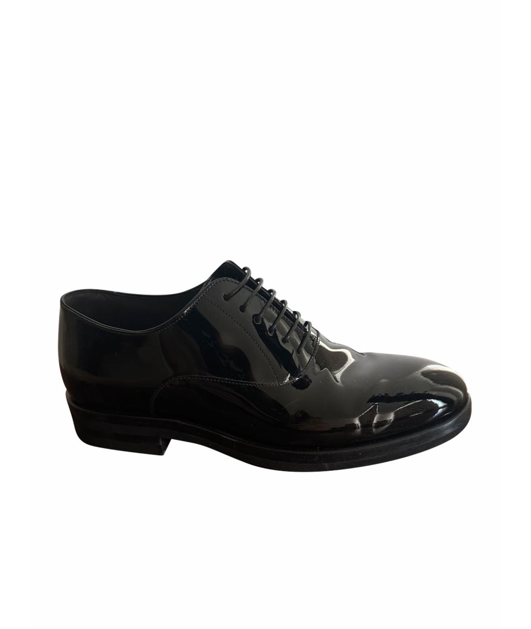 BRUNELLO CUCINELLI Черные туфли из лакированной кожи, фото 1