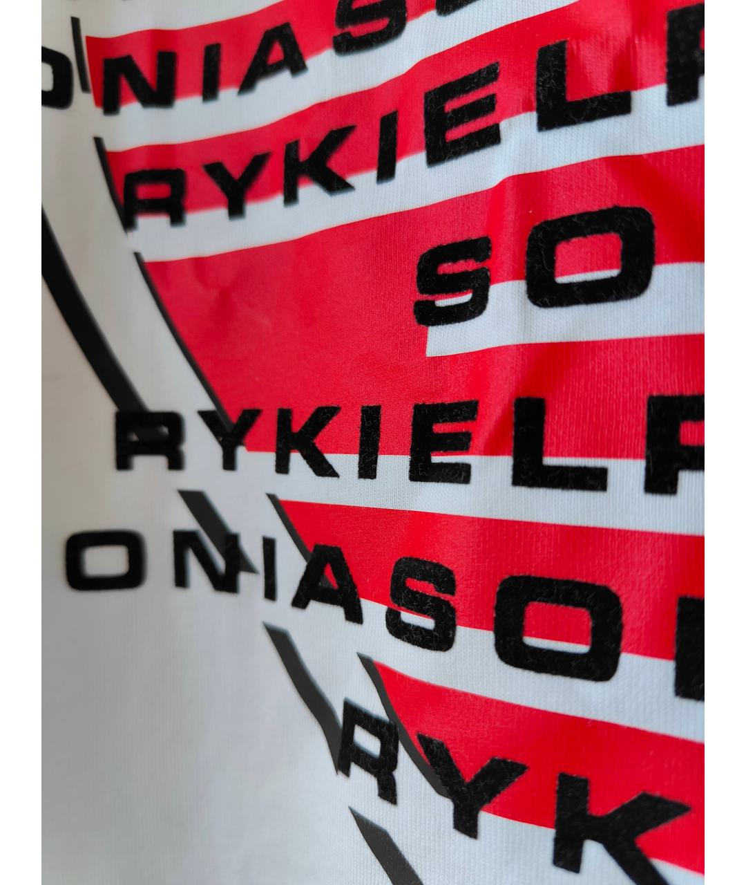 SONIA RYKIEL Белая хлопковая футболка, фото 3