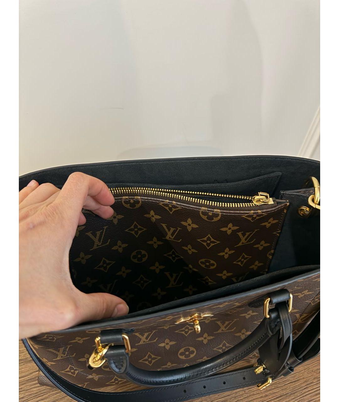 LOUIS VUITTON Коричневая сумка с короткими ручками, фото 4