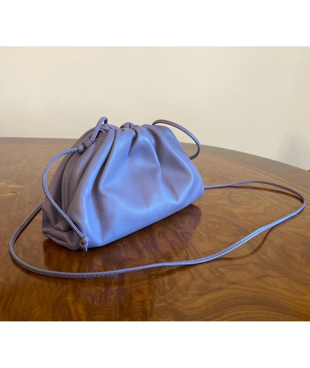 BOTTEGA VENETA Фиолетовая кожаная сумка через плечо, фото 2