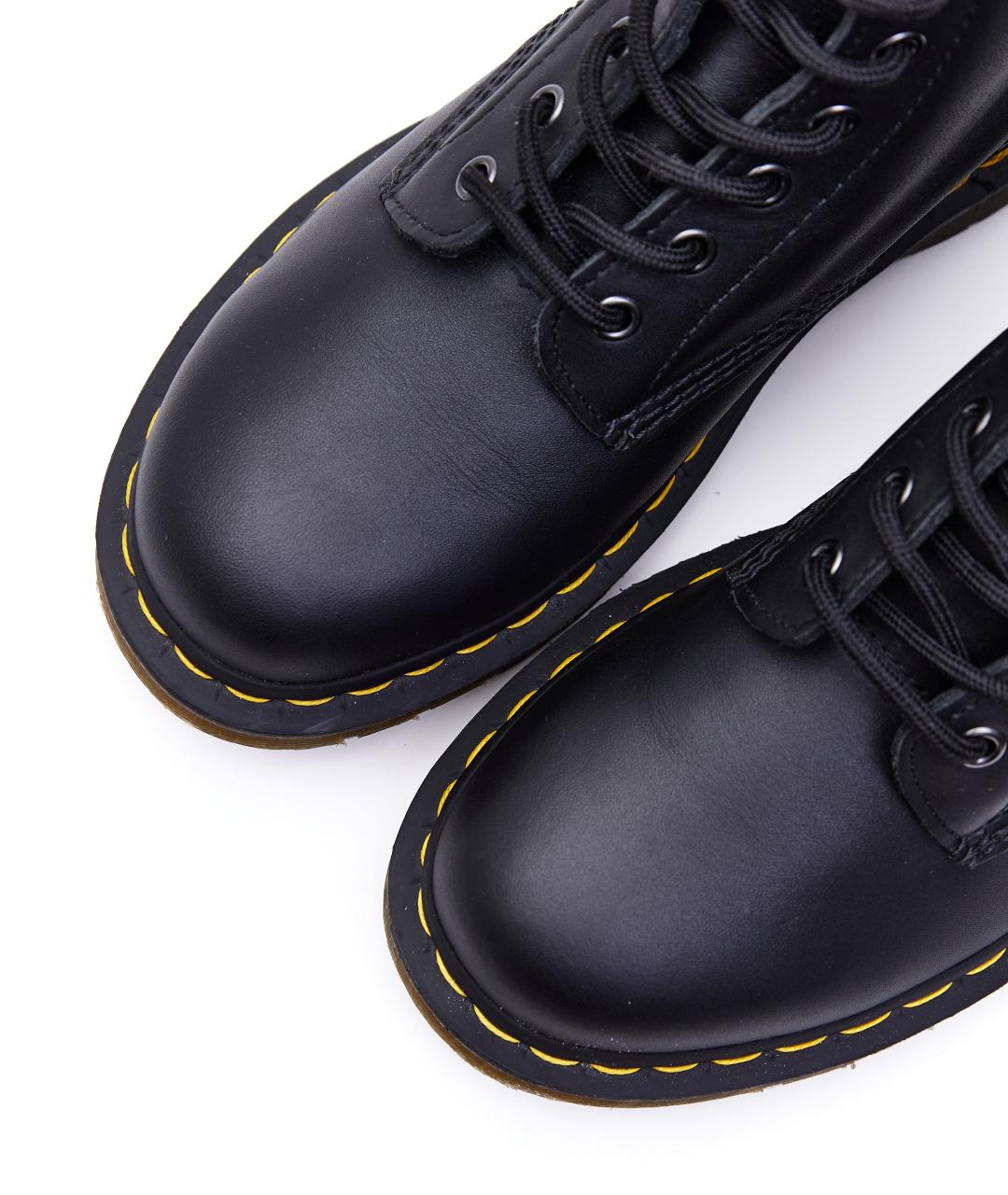 DR. MARTENS Черные кожаные ботинки, фото 4