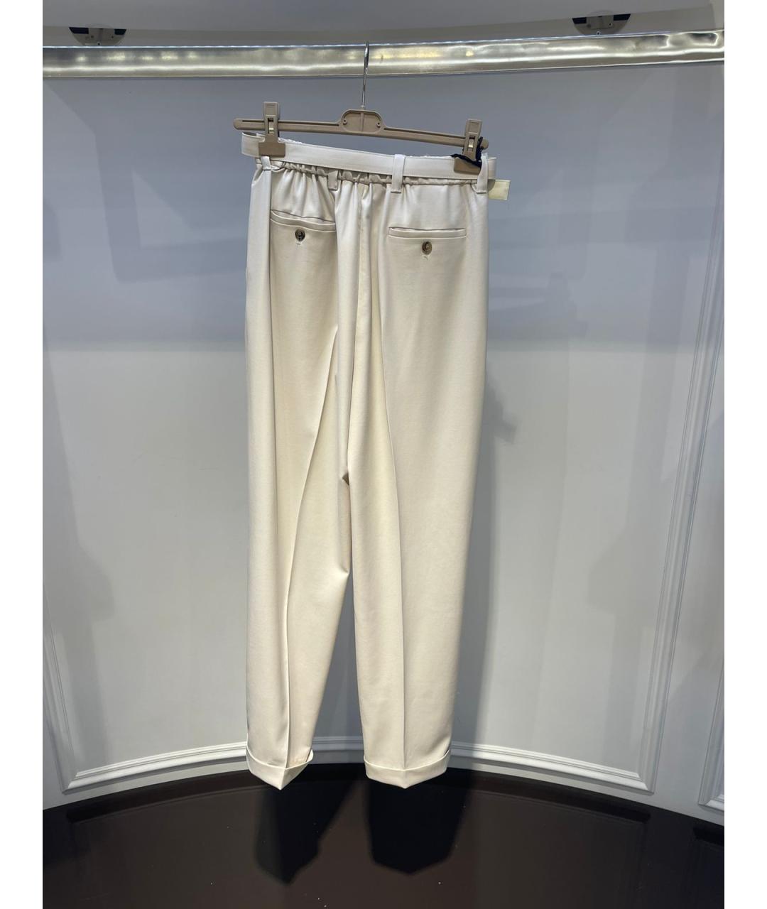 MIU MIU Бежевые брюки узкие, фото 2