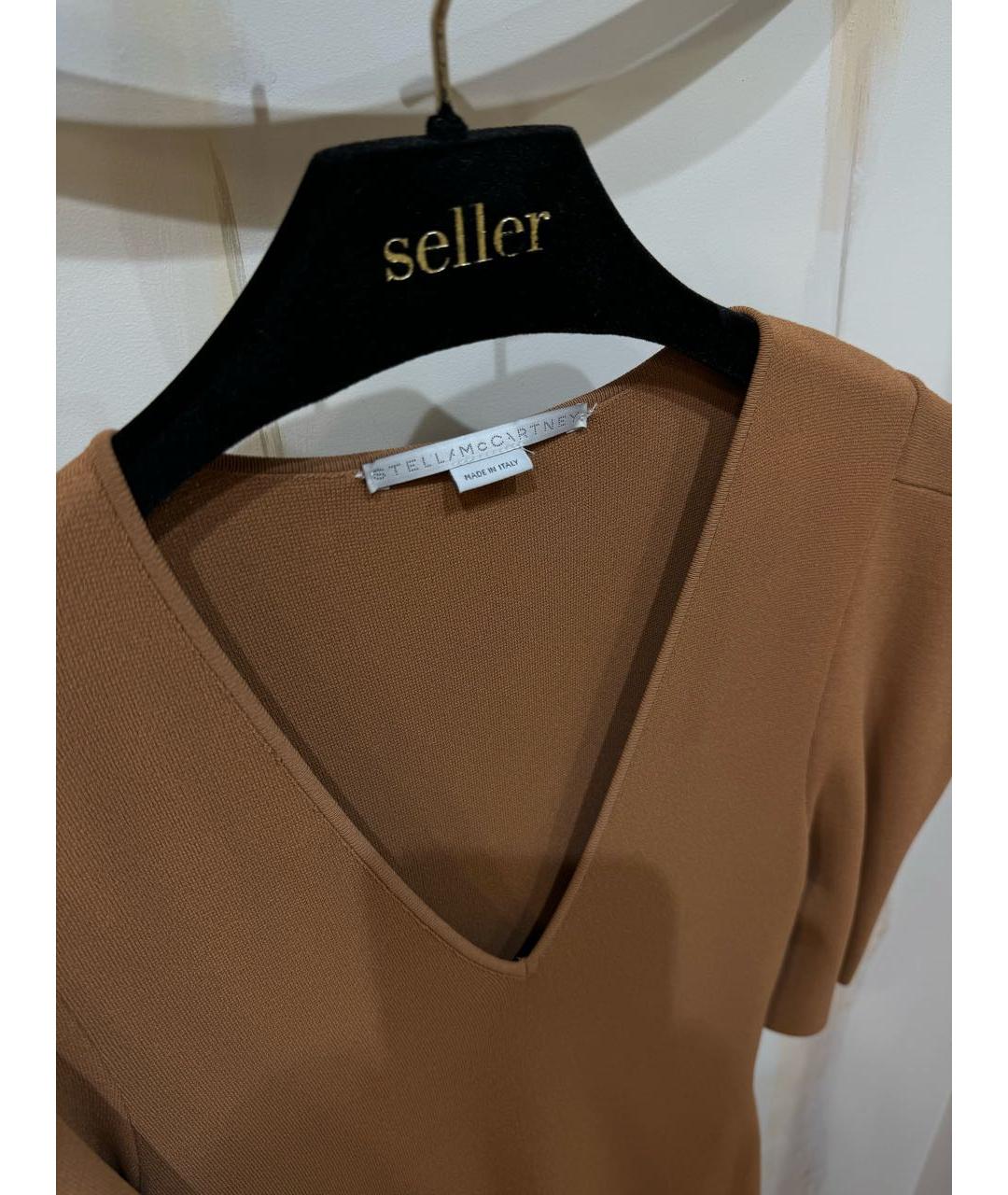 STELLA MCCARTNEY Коричневое повседневное платье, фото 6