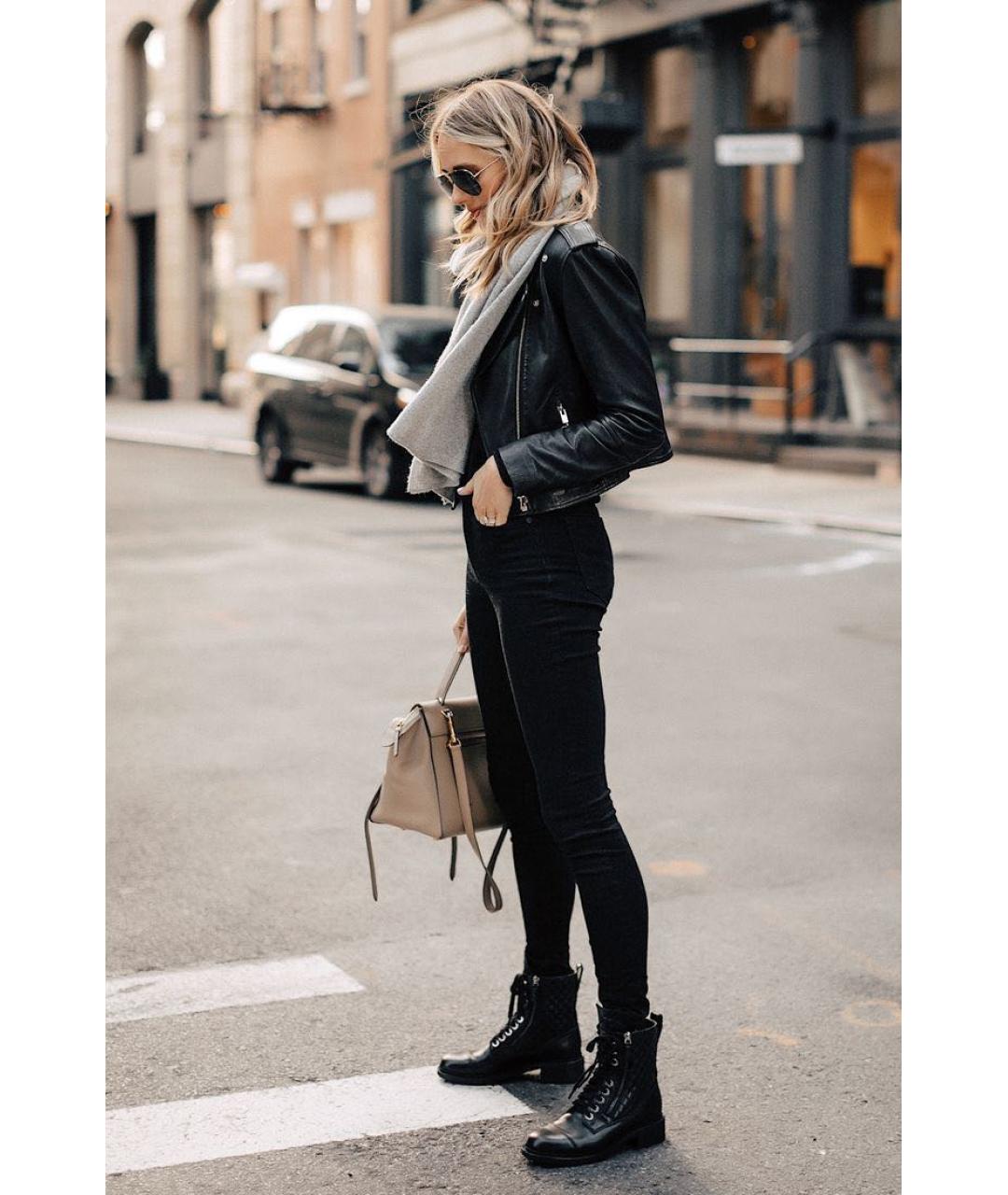 CHANEL Черные кожаные ботинки, фото 4