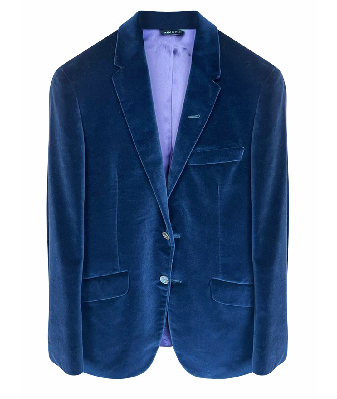 PAUL SMITH Синий бархатный пиджак, фото 1