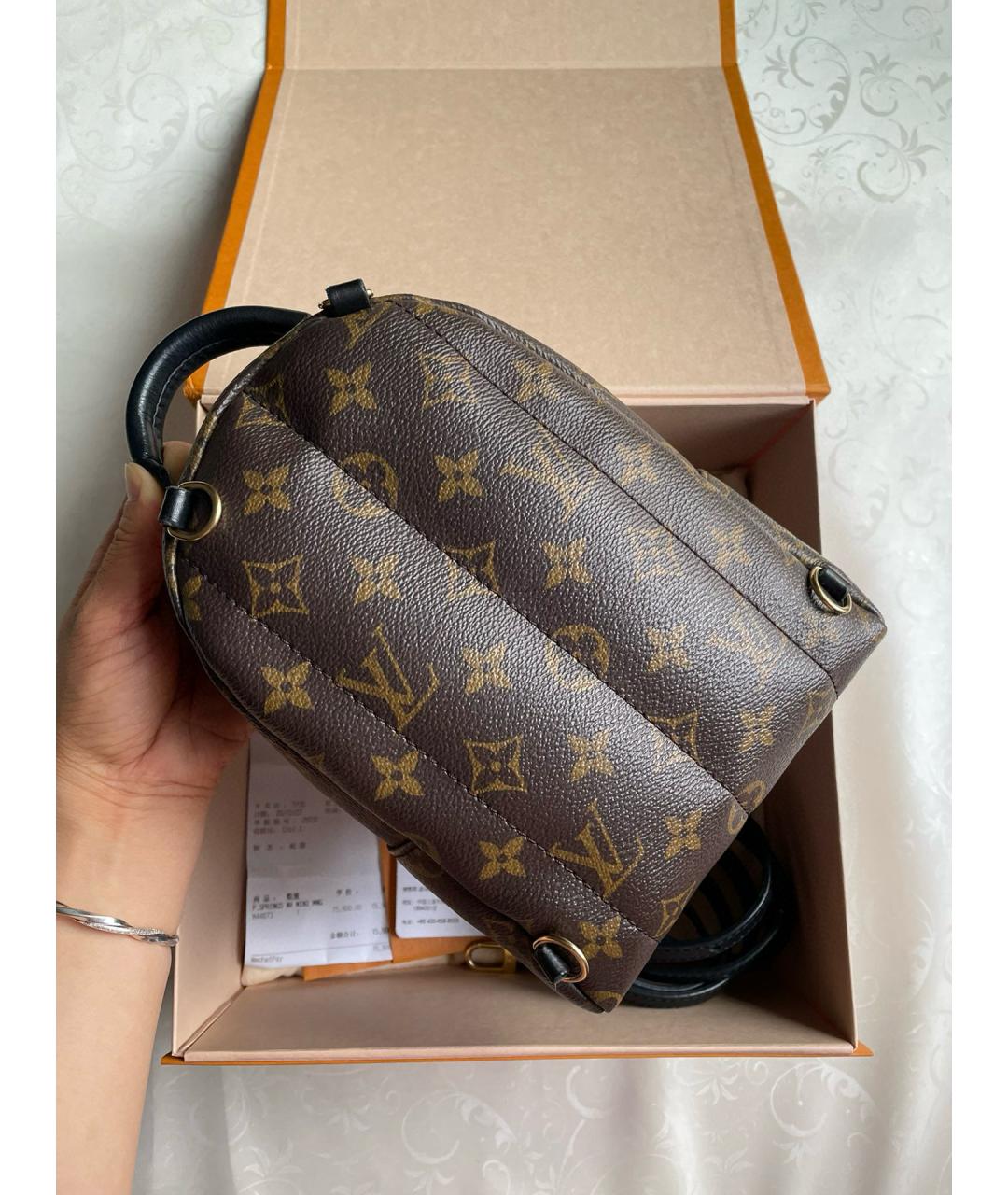 LOUIS VUITTON Коричневый рюкзак, фото 3