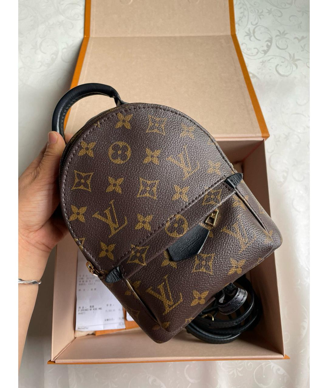 LOUIS VUITTON Коричневый рюкзак, фото 7