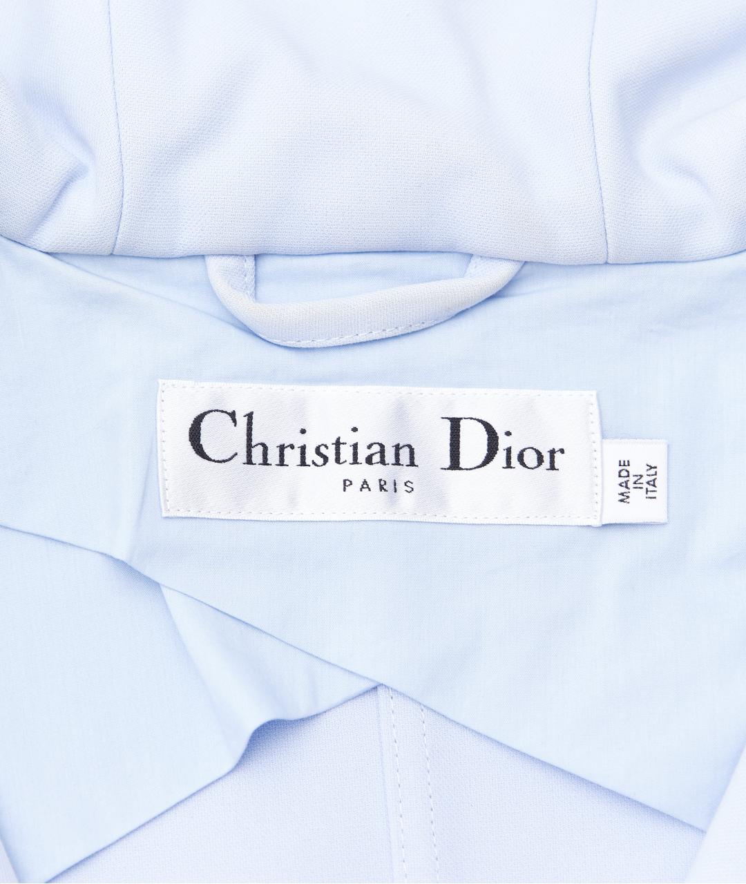 CHRISTIAN DIOR PRE-OWNED Голубая хлопковая куртка, фото 6