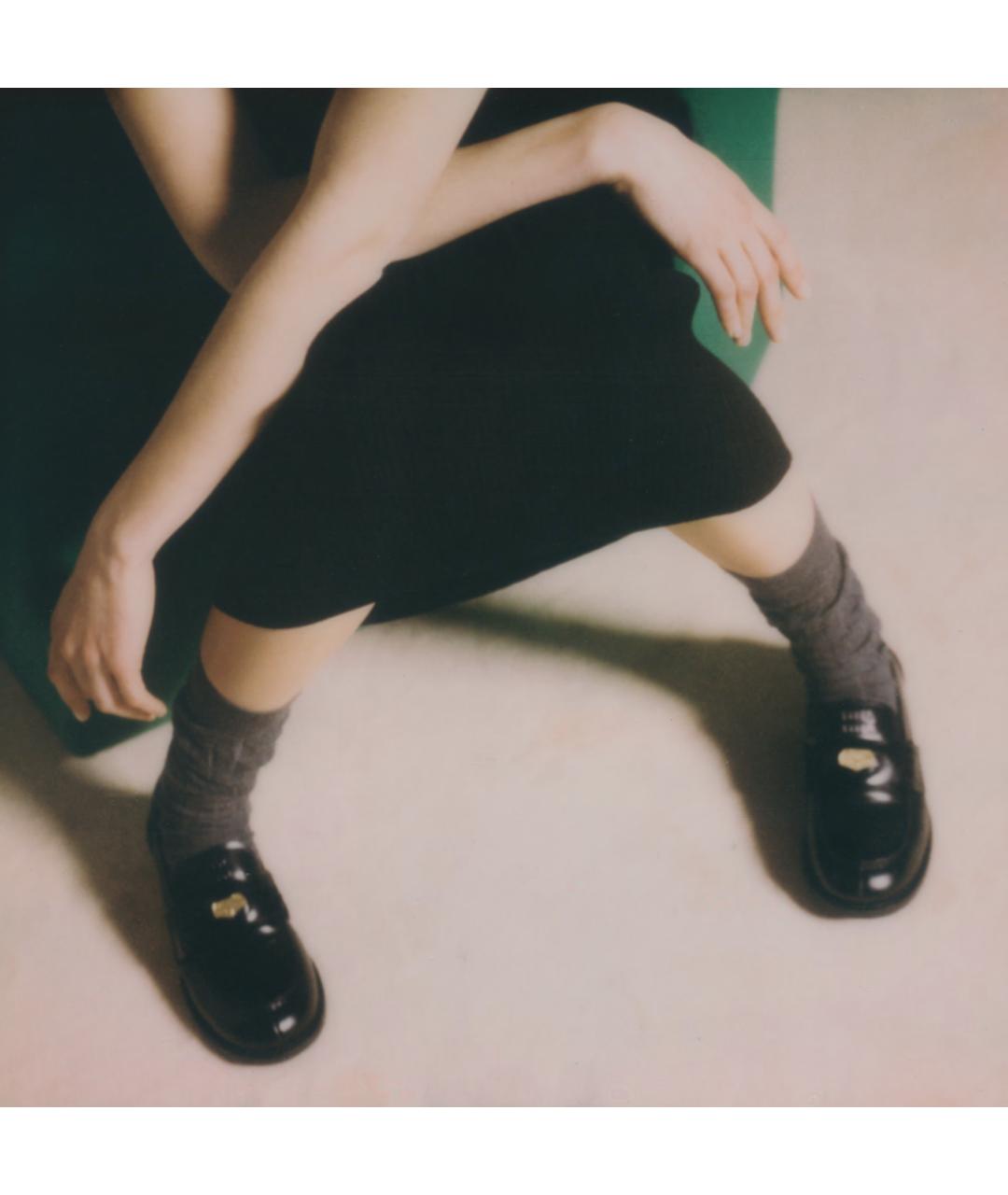 MIU MIU Черные кожаные лоферы, фото 6