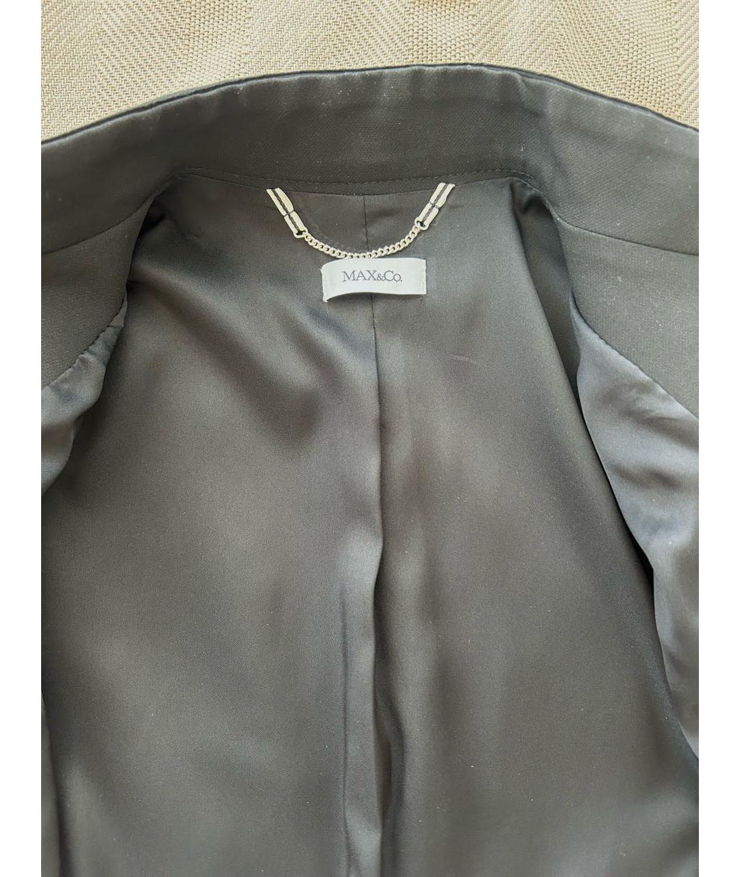 MAX&CO Черный полиэстеровый жакет/пиджак, фото 5