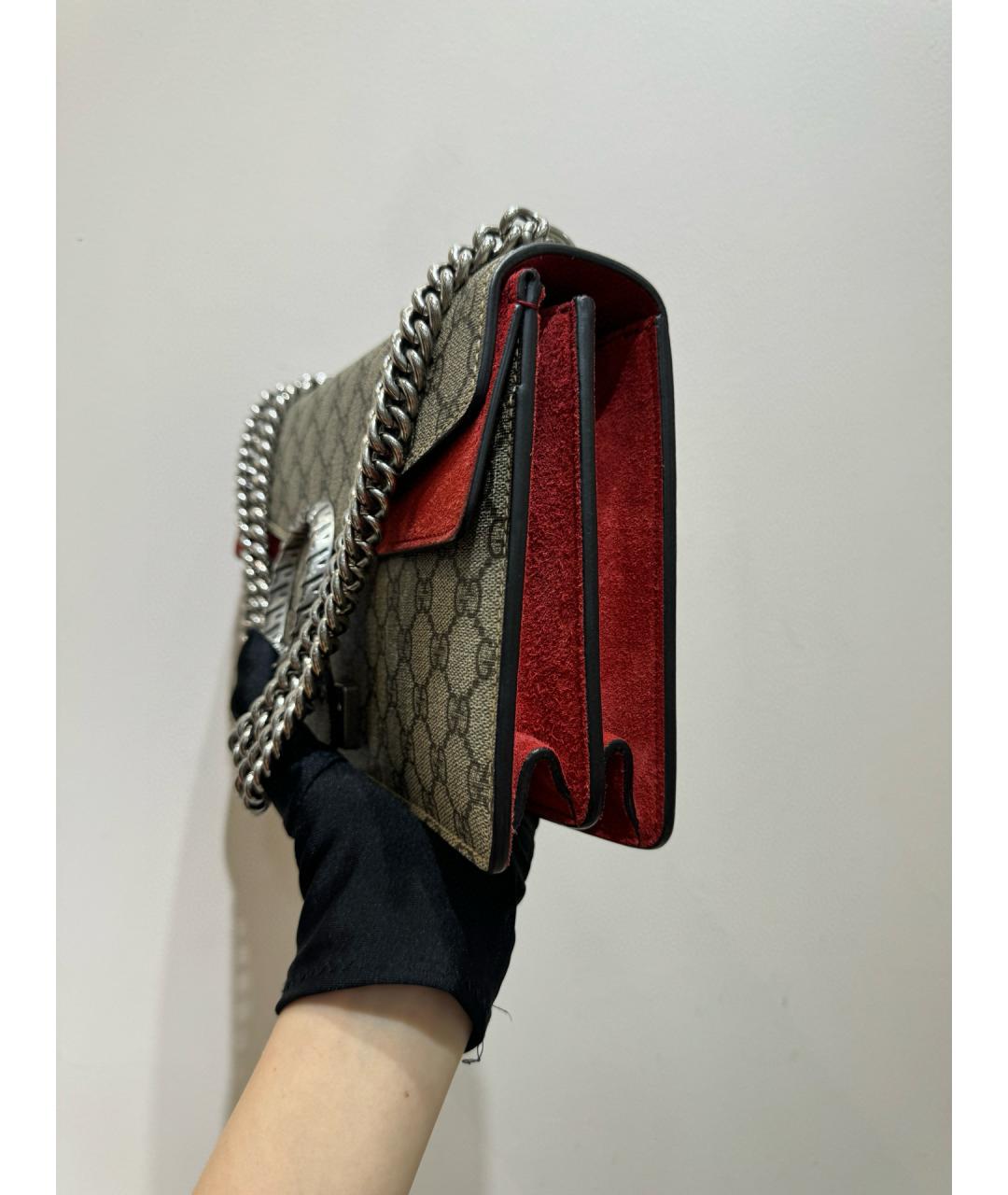 GUCCI Красная сумка через плечо, фото 5