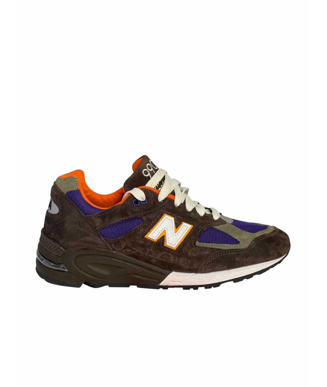 NEW BALANCE Коричневые замшевые низкие кроссовки / кеды, фото 1