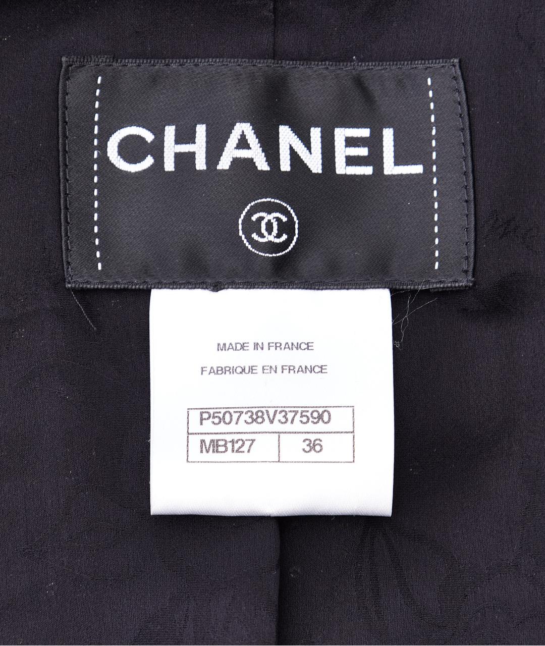 CHANEL Синий полиэстеровый жакет/пиджак, фото 5