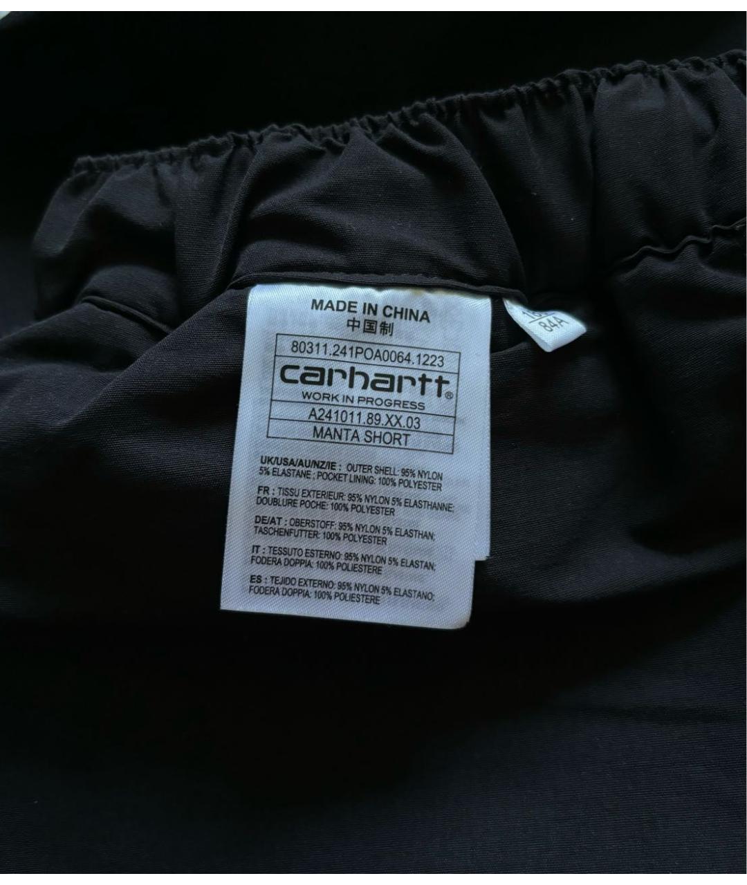 CARHARTT WIP Черные шорты, фото 6