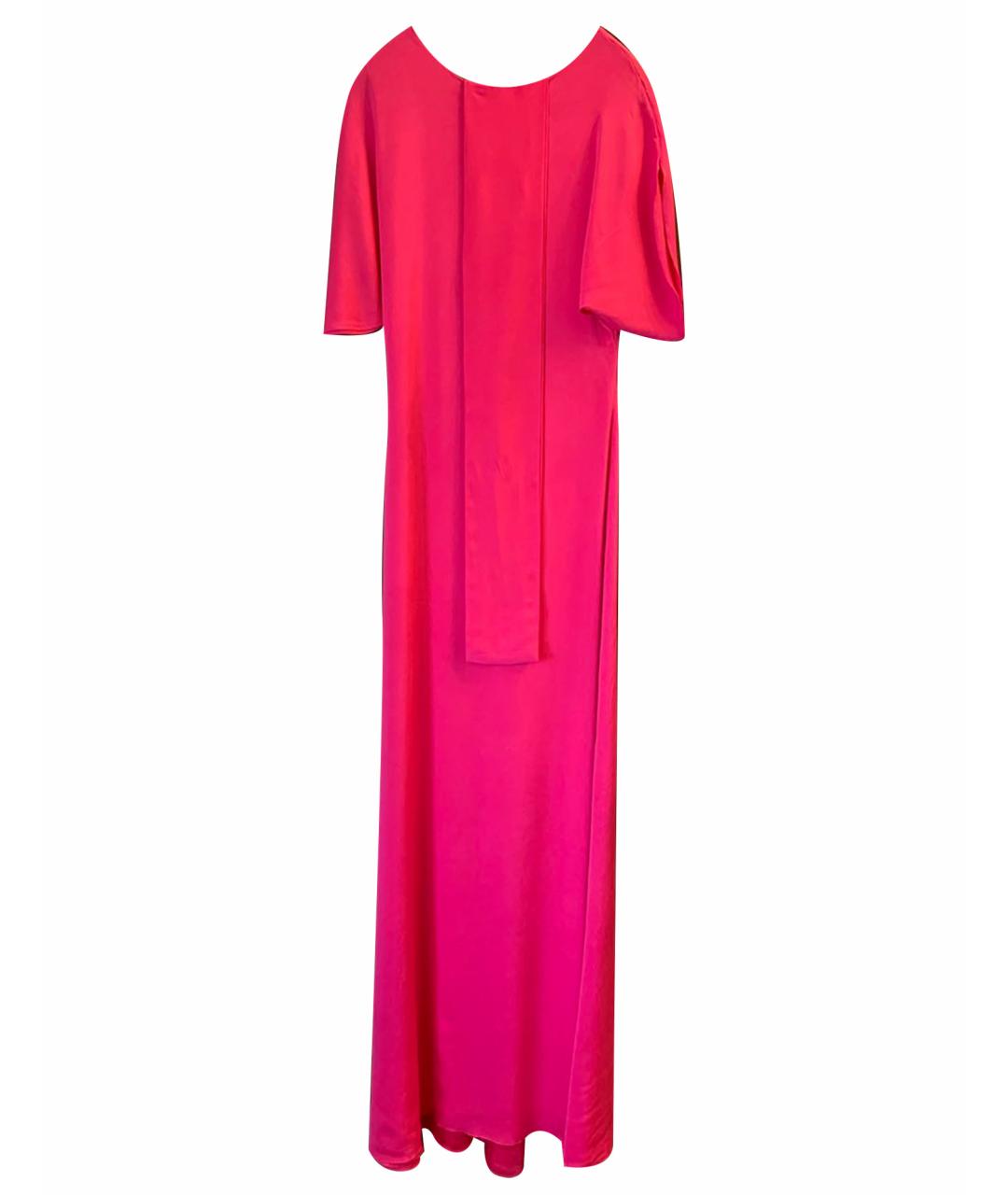 ALEXANDER TEREKHOV Розовое шелковое вечернее платье, фото 1