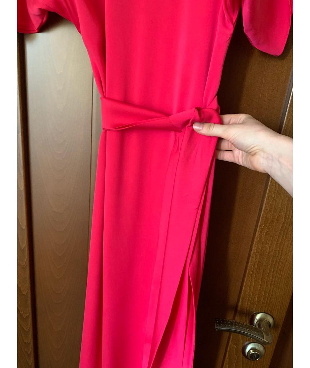 ALEXANDER TEREKHOV Розовое шелковое вечернее платье, фото 5
