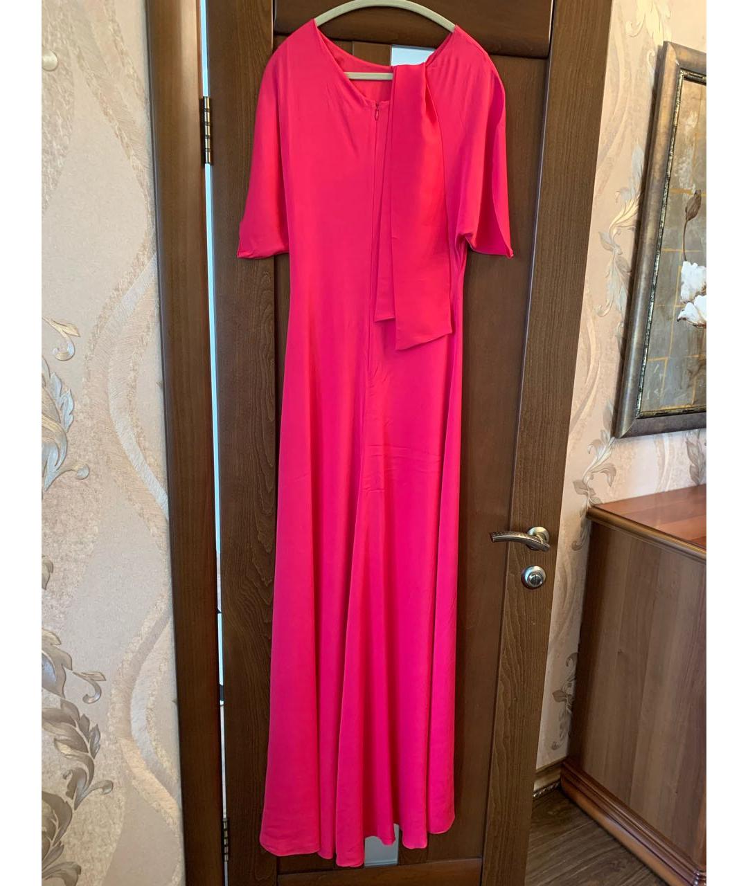 ALEXANDER TEREKHOV Розовое шелковое вечернее платье, фото 2