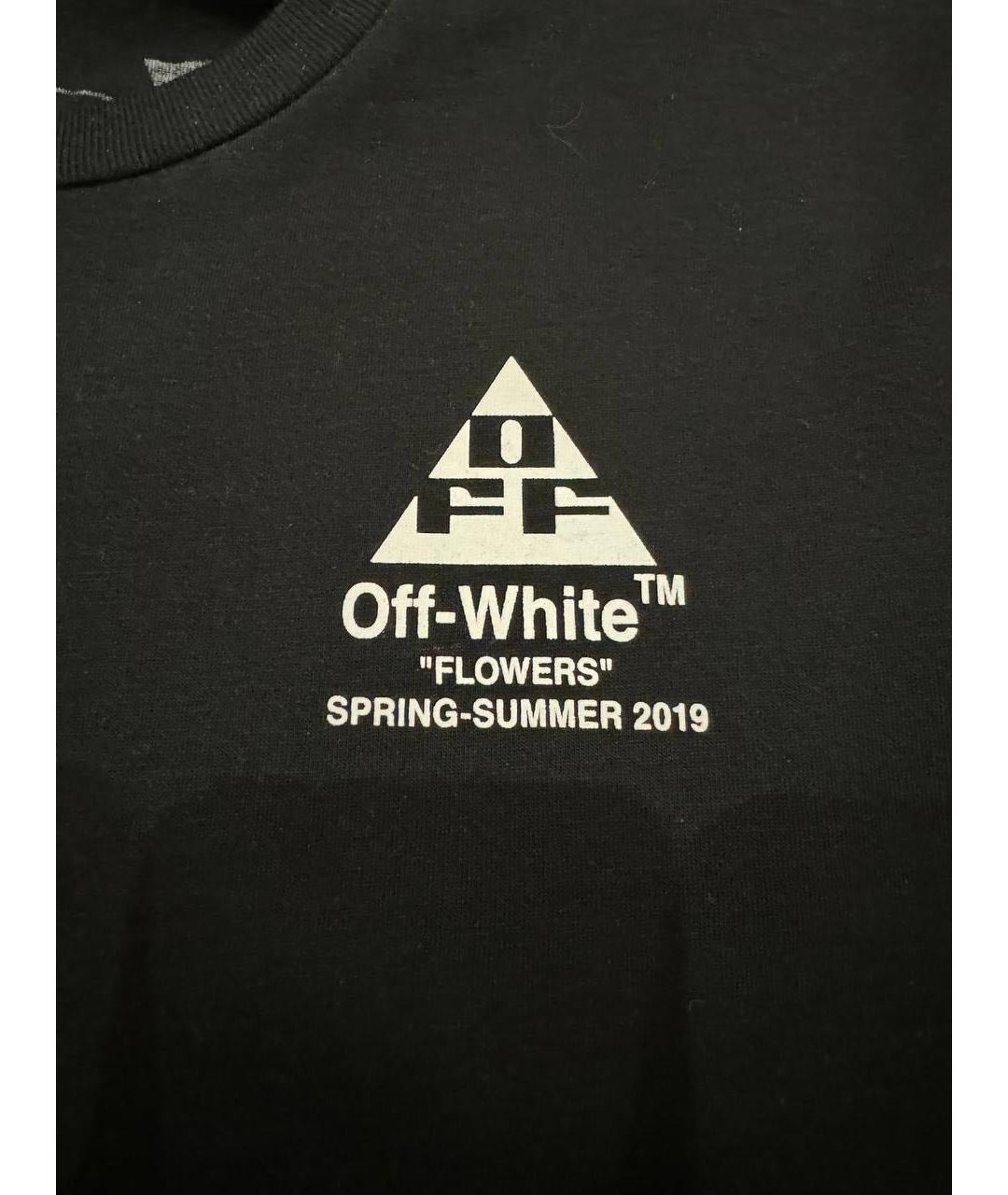 OFF-WHITE Черная хлопковая футболка, фото 6