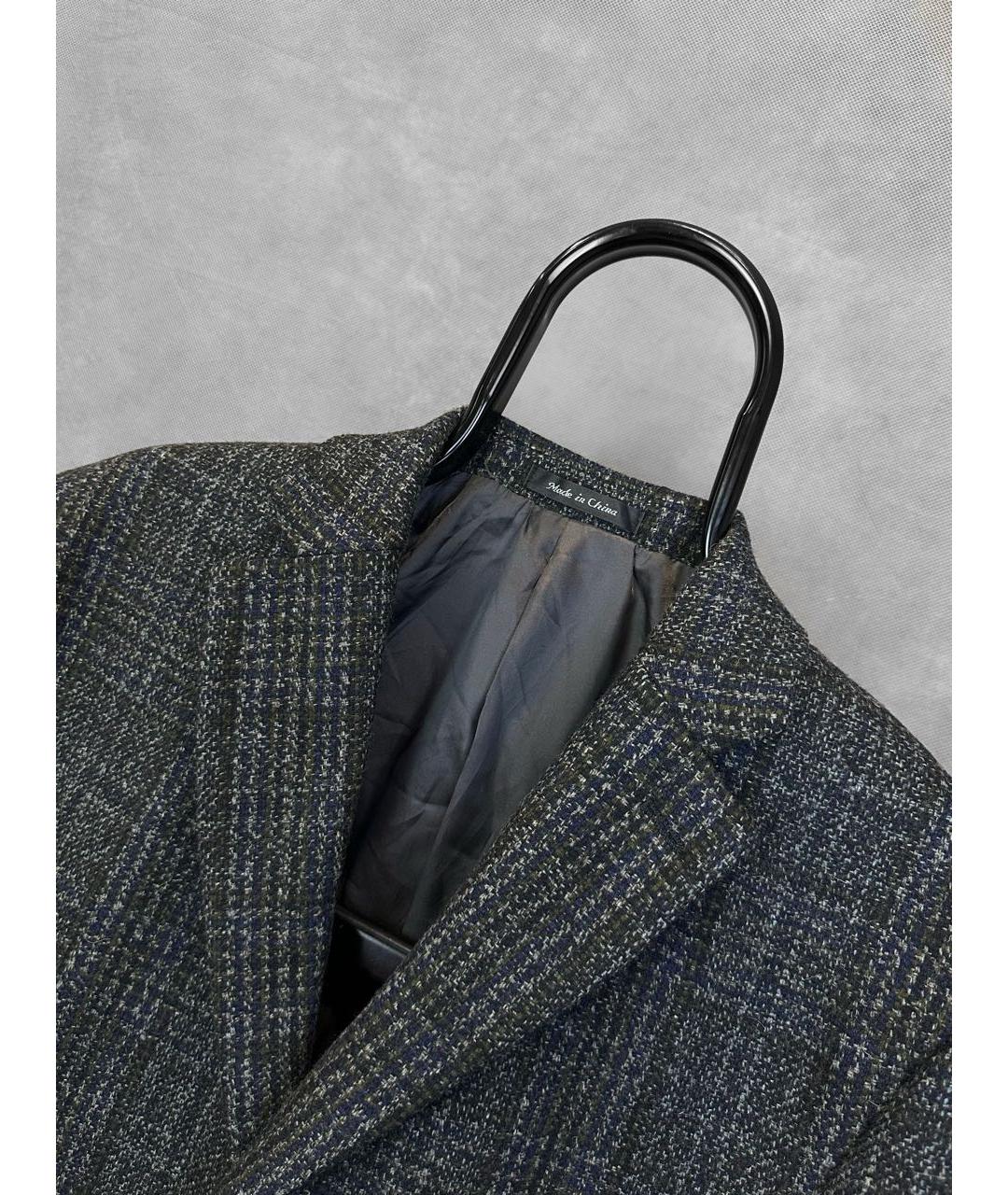 CALVIN KLEIN Антрацитовое шерстяное пальто, фото 3