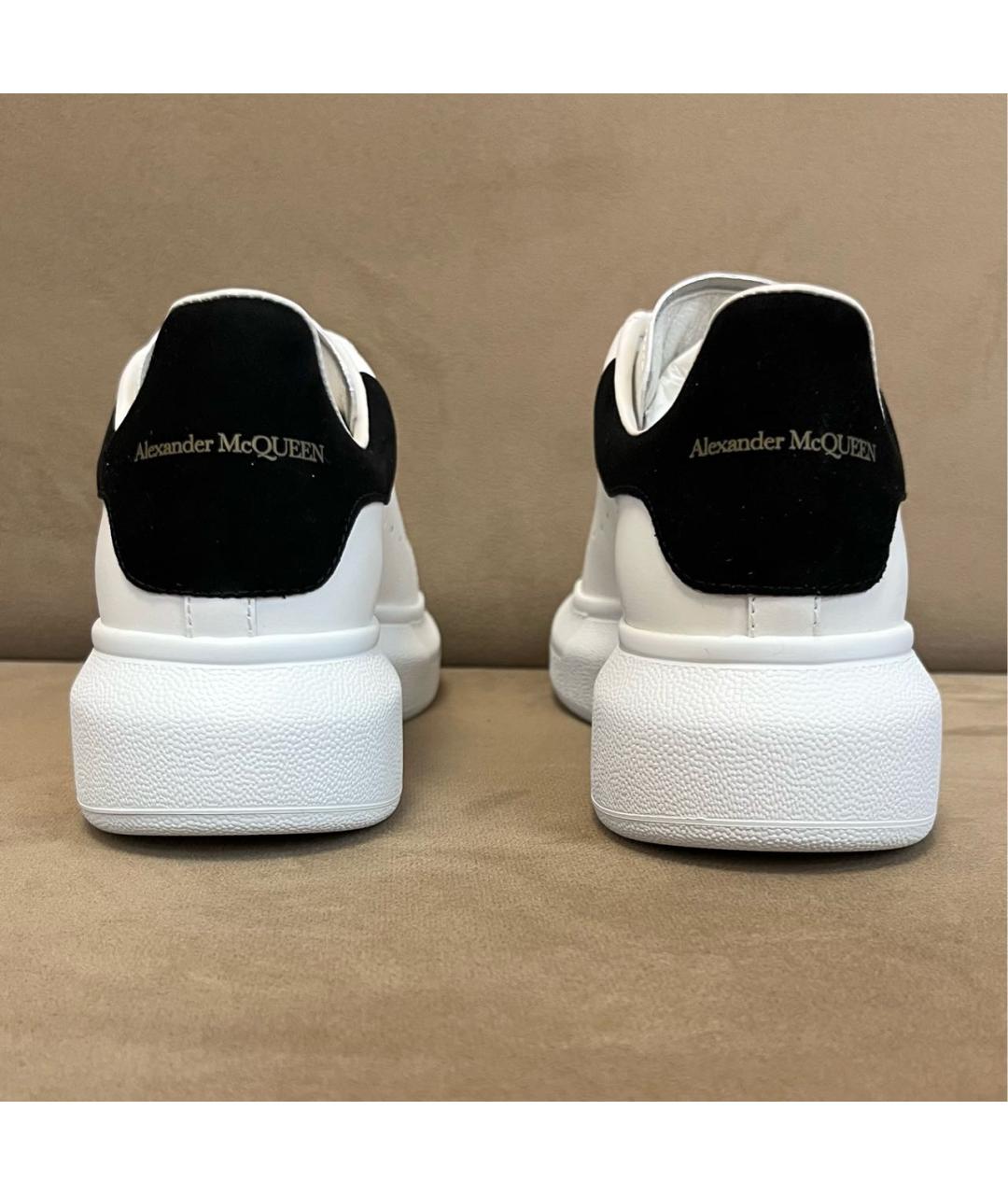 ALEXANDER MCQUEEN Белые кожаные кеды, фото 4