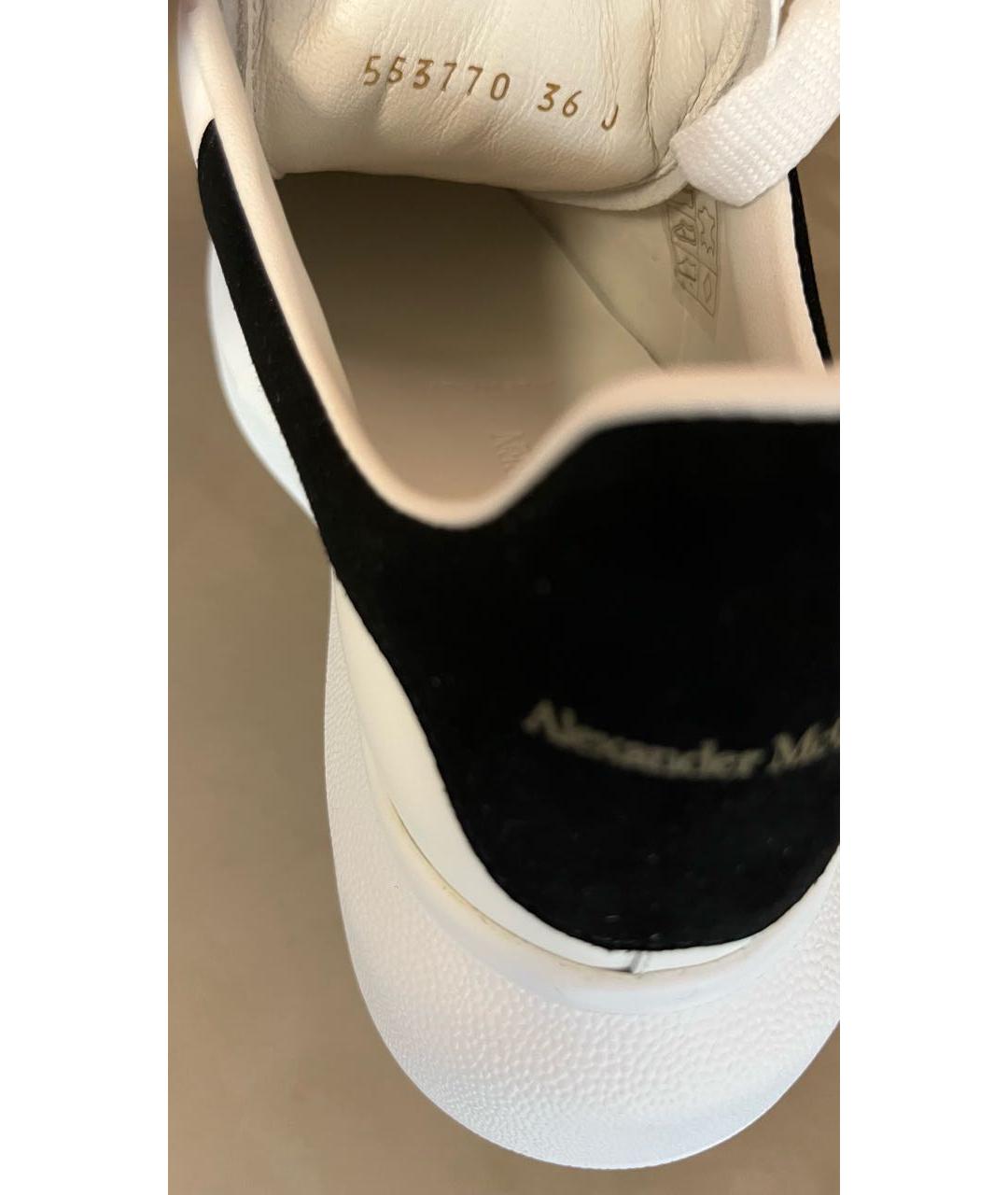 ALEXANDER MCQUEEN Белые кожаные кеды, фото 6