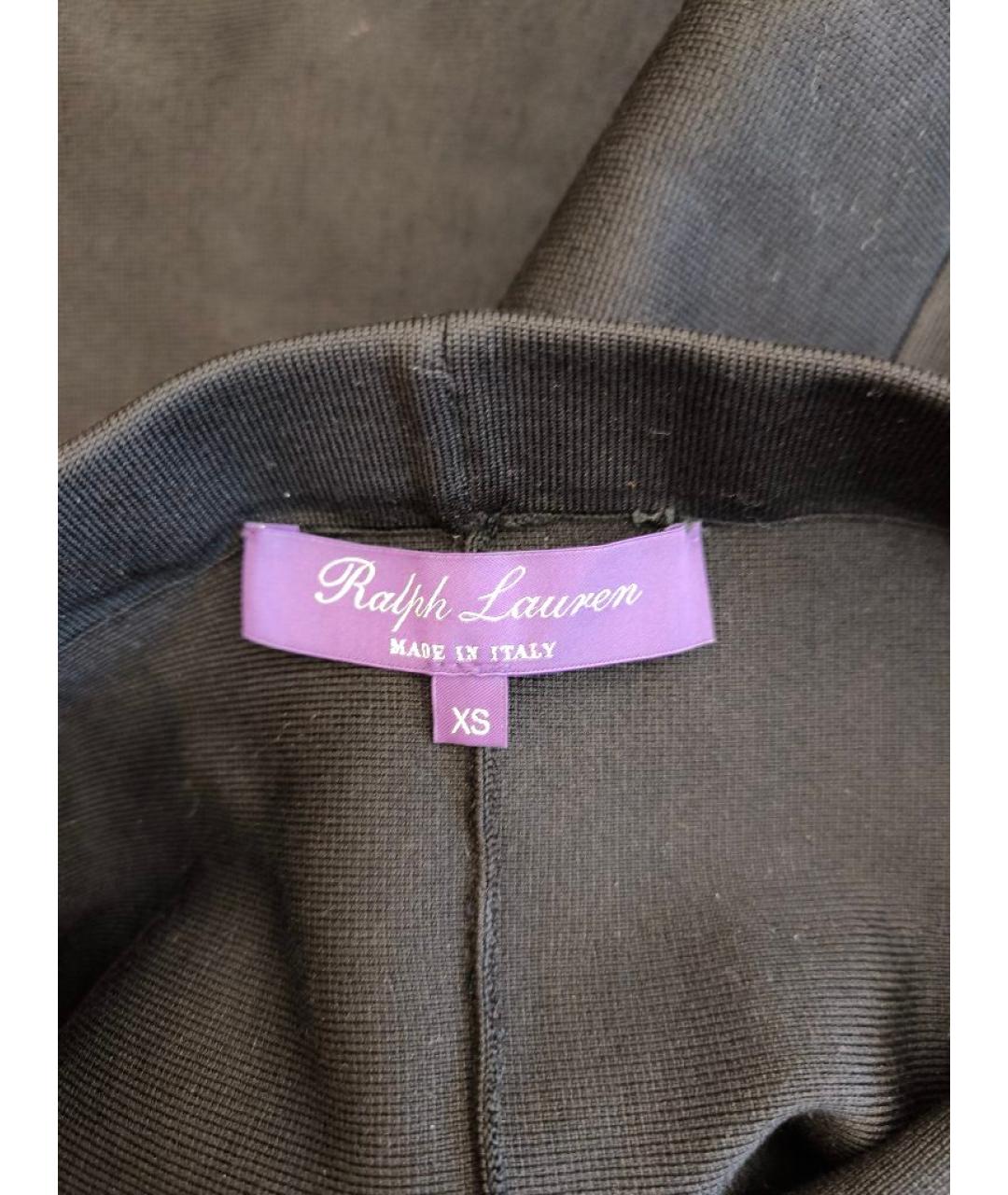 RALPH LAUREN PURPLE LABEL Черная шелковая юбка макси, фото 3