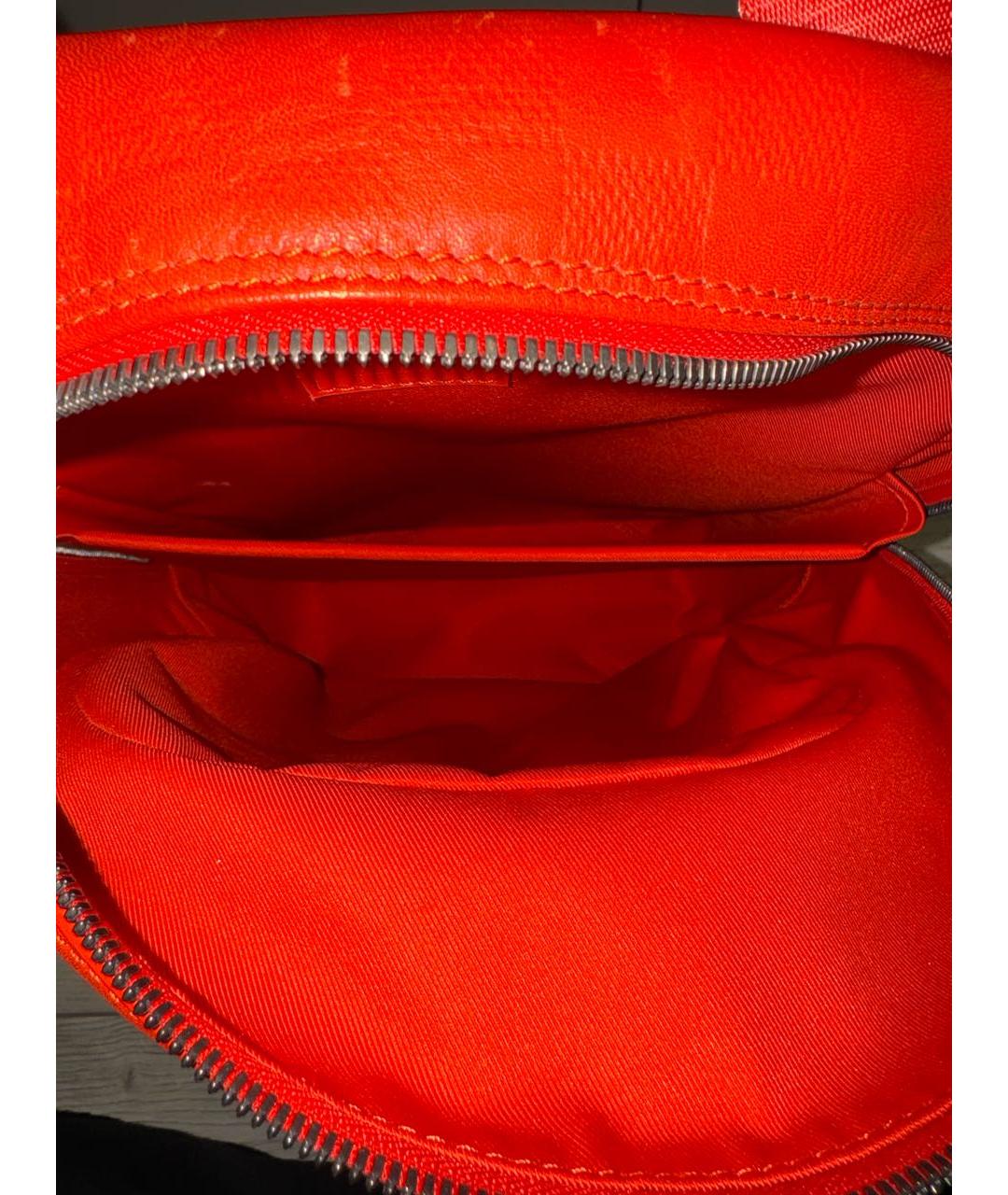 LOUIS VUITTON PRE-OWNED Оранжевый кожаный рюкзак, фото 4