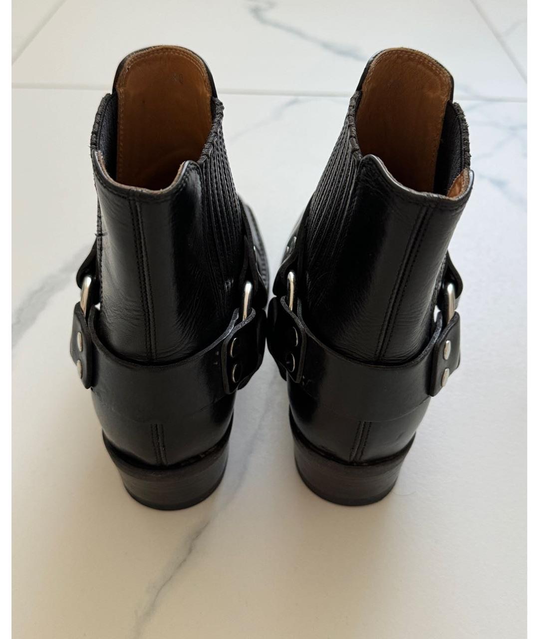 RE/DONE Черные кожаные ботинки, фото 4