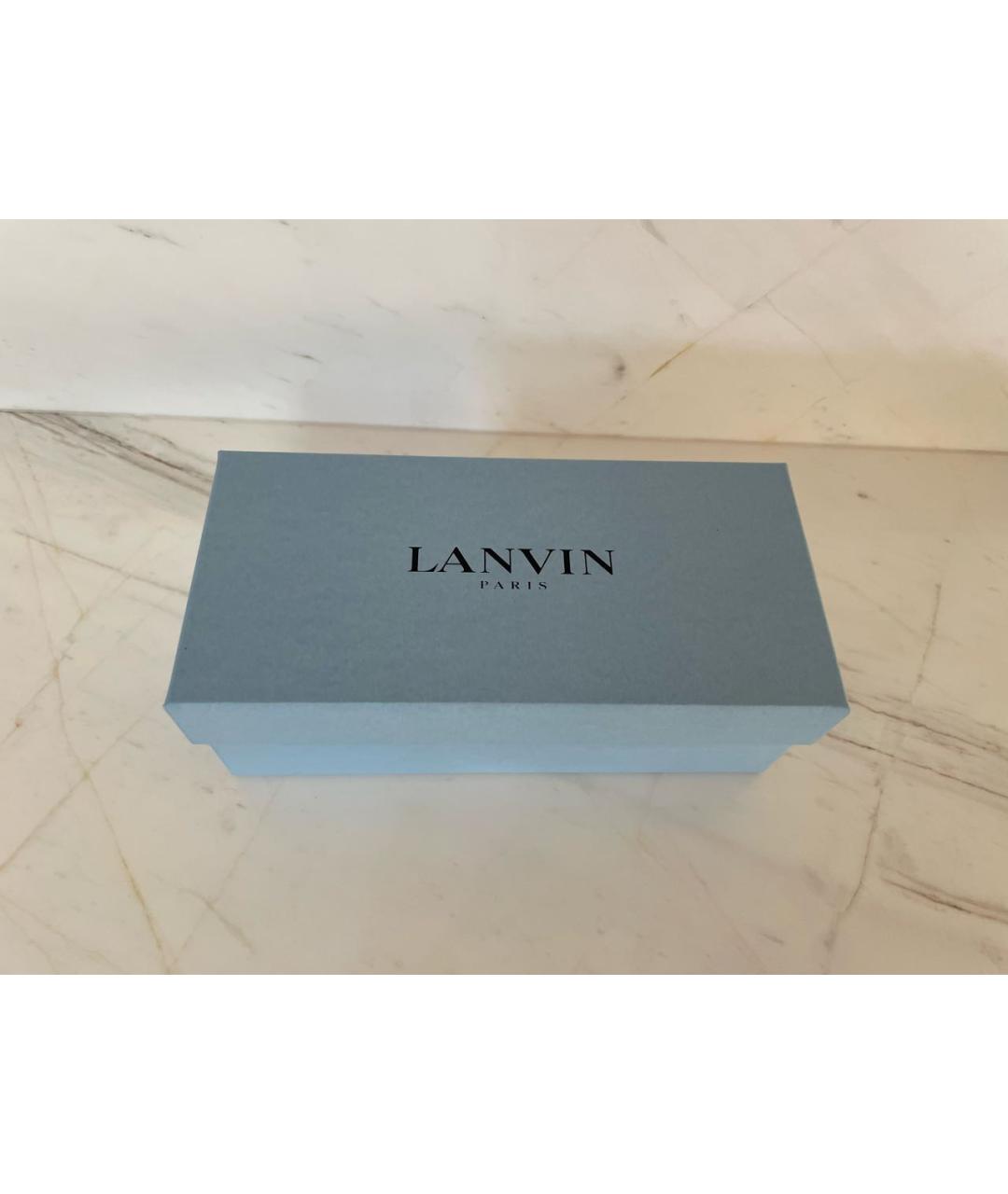 LANVIN Коричневые пластиковые солнцезащитные очки, фото 6