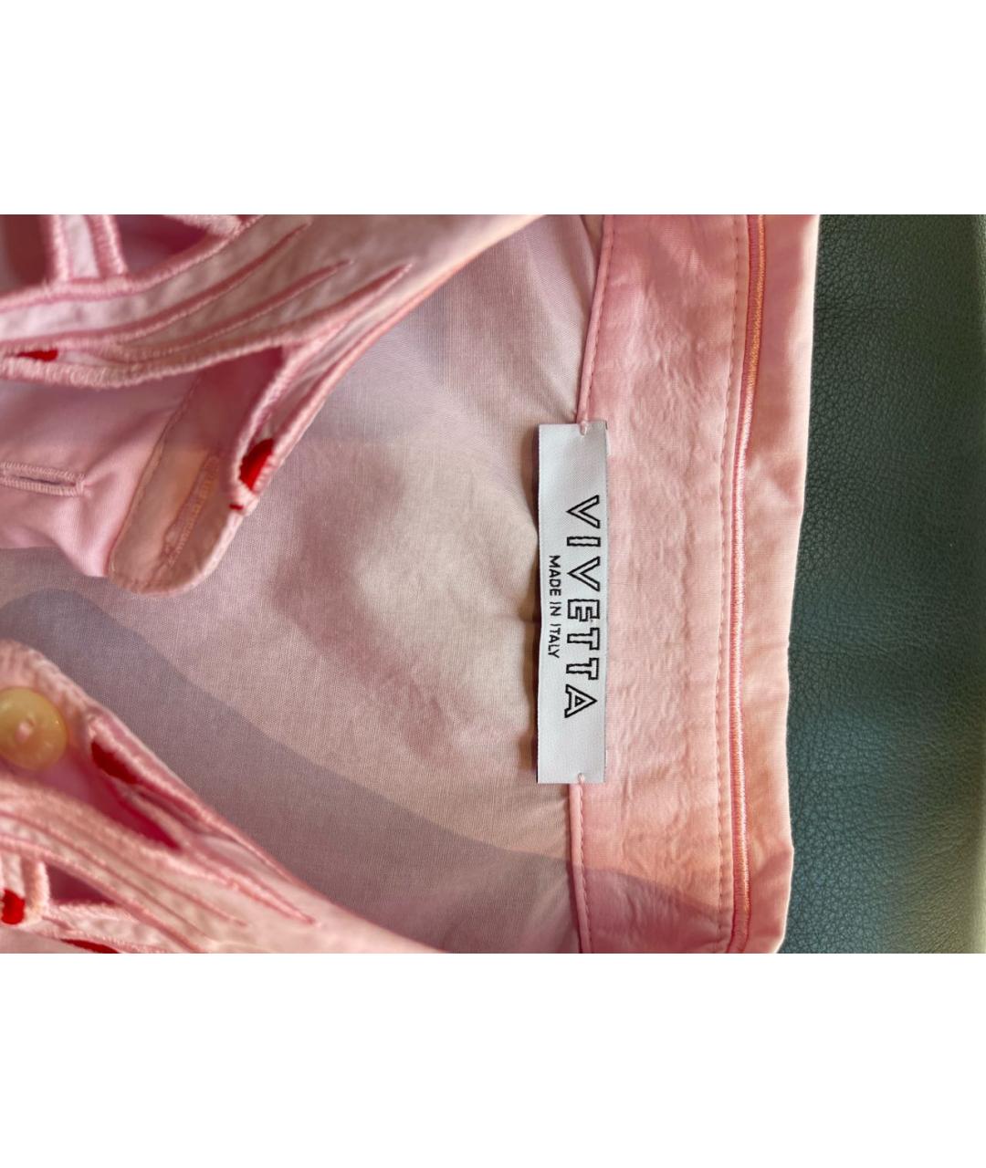 VIVETTA KIDS Розовая хлопковая рубашка/блузка, фото 4