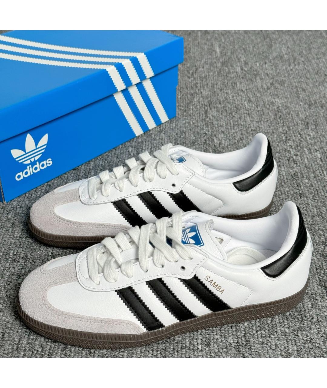 ADIDAS Белые кожаные кеды, фото 4