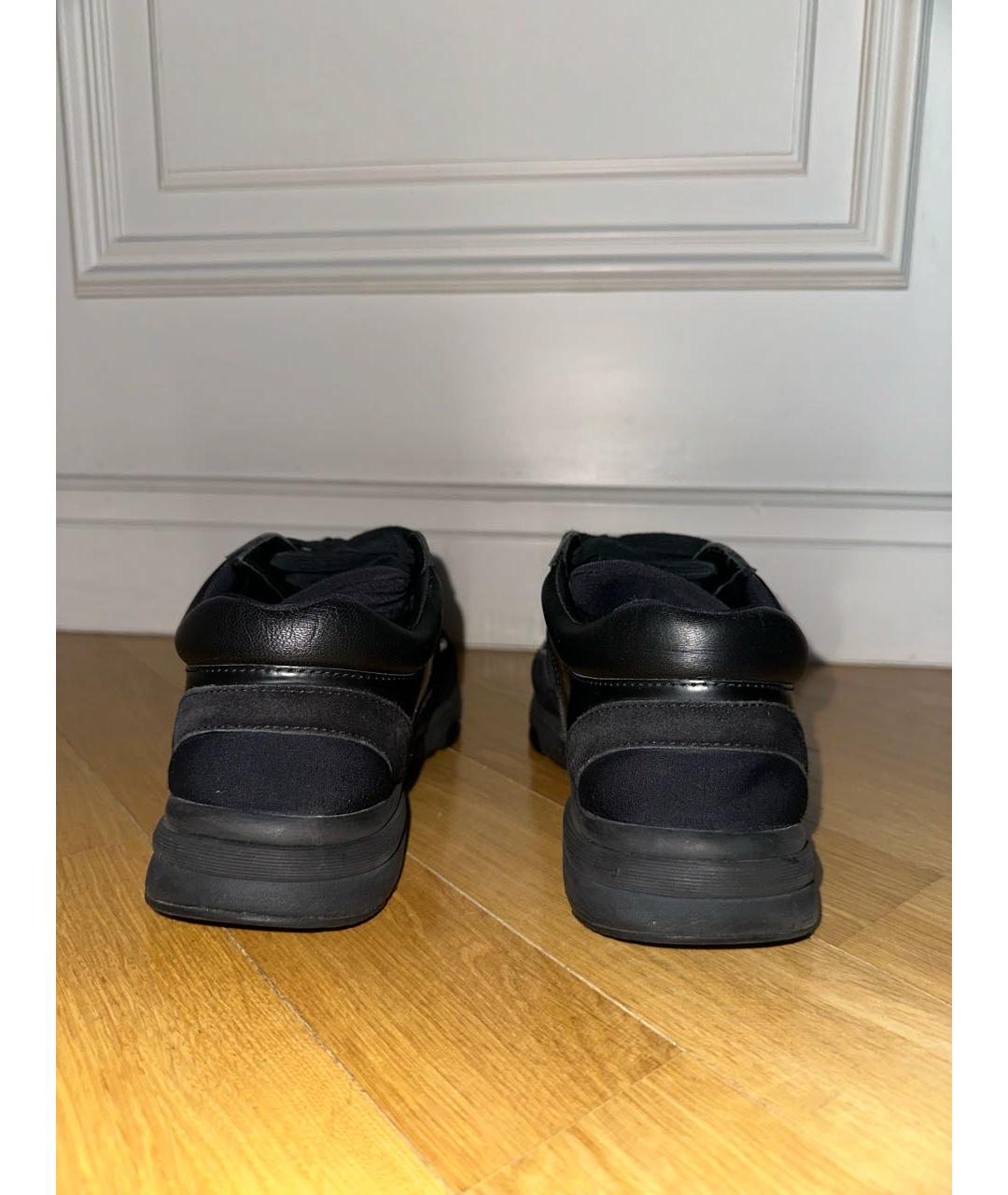 CHANEL Черные бархатные кроссовки, фото 4